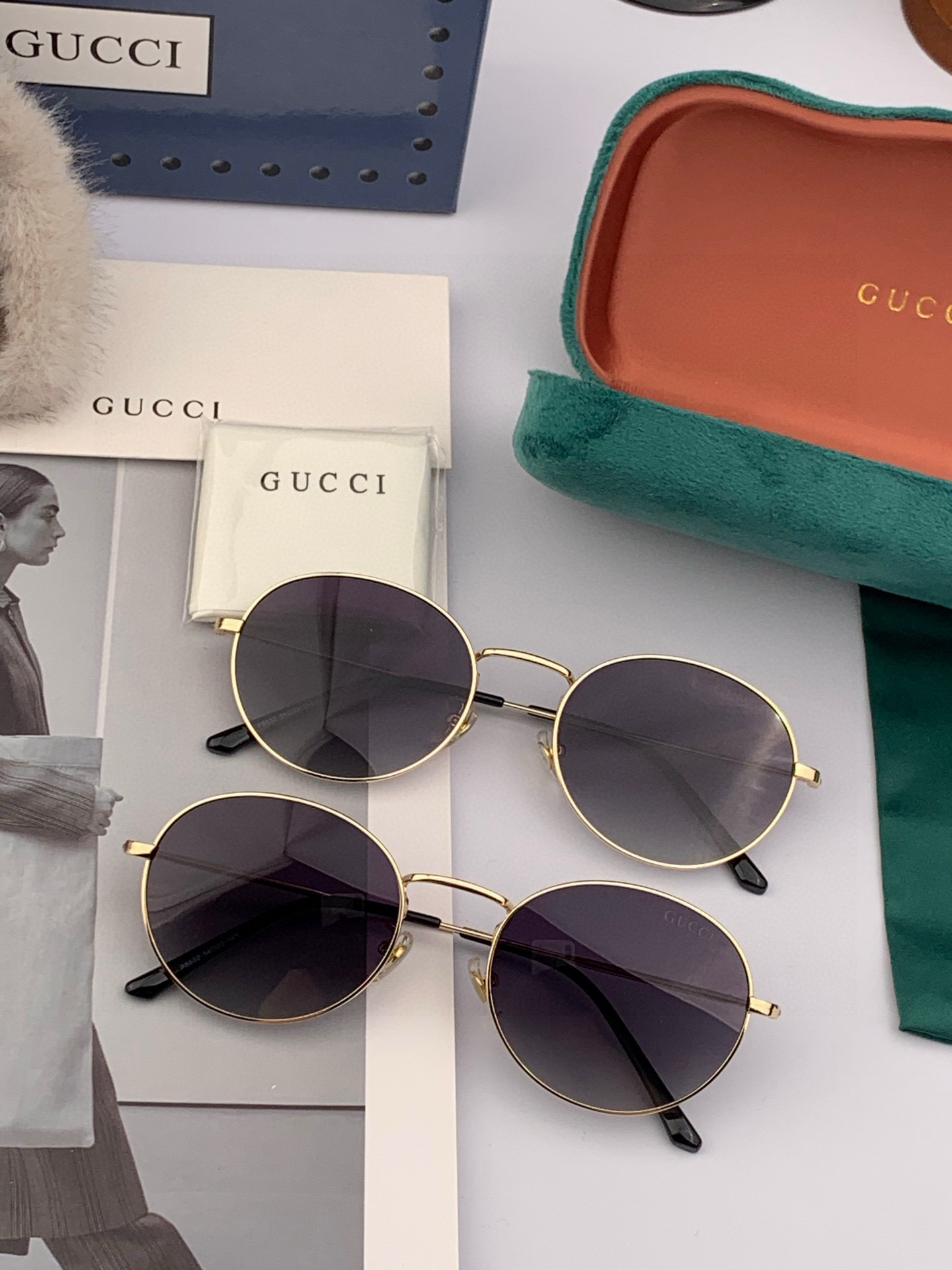  Gucci 。  高品质男女款墨镜   👍 进口宝丽来偏光镜片  。 开车钓鱼都可 。百搭显瘦墨镜韩