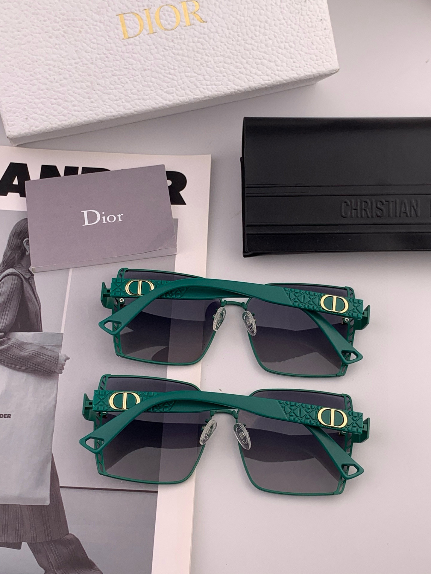  🔺 【DIOR-迪奥】2025开春新款 潮流爆款 时尚方框偏光太阳镜 高品质 佩戴舒适 网红潮款墨镜 