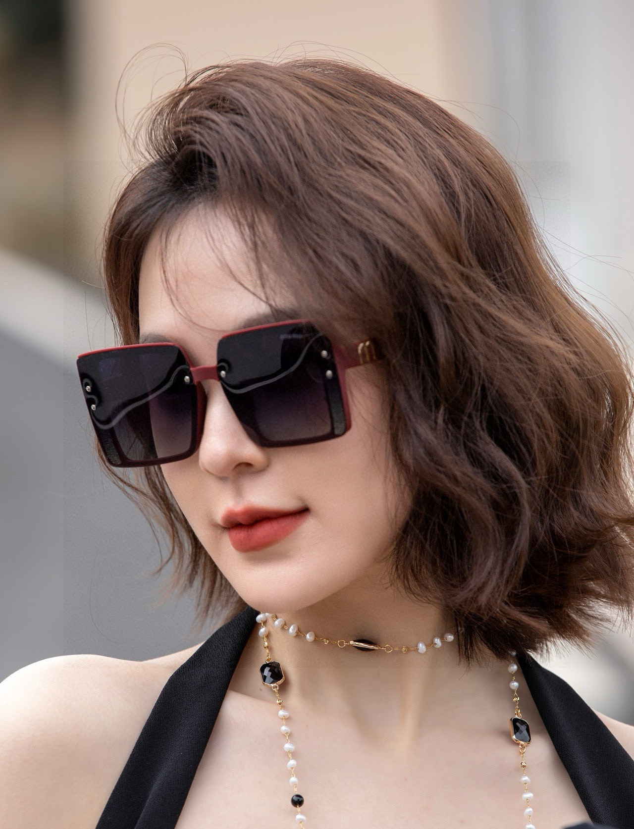  🔺 【缪缪 TR偏光太阳镜】2025开春新款 潮流爆款 时尚方框偏光太阳镜 高品质 佩戴舒适 网红潮款