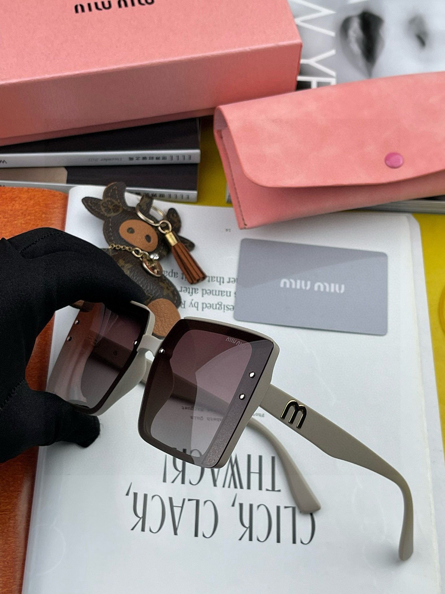  🔺 【缪缪 TR偏光太阳镜】2025开春新款 潮流爆款 时尚方框偏光太阳镜 高品质 佩戴舒适 网红潮款