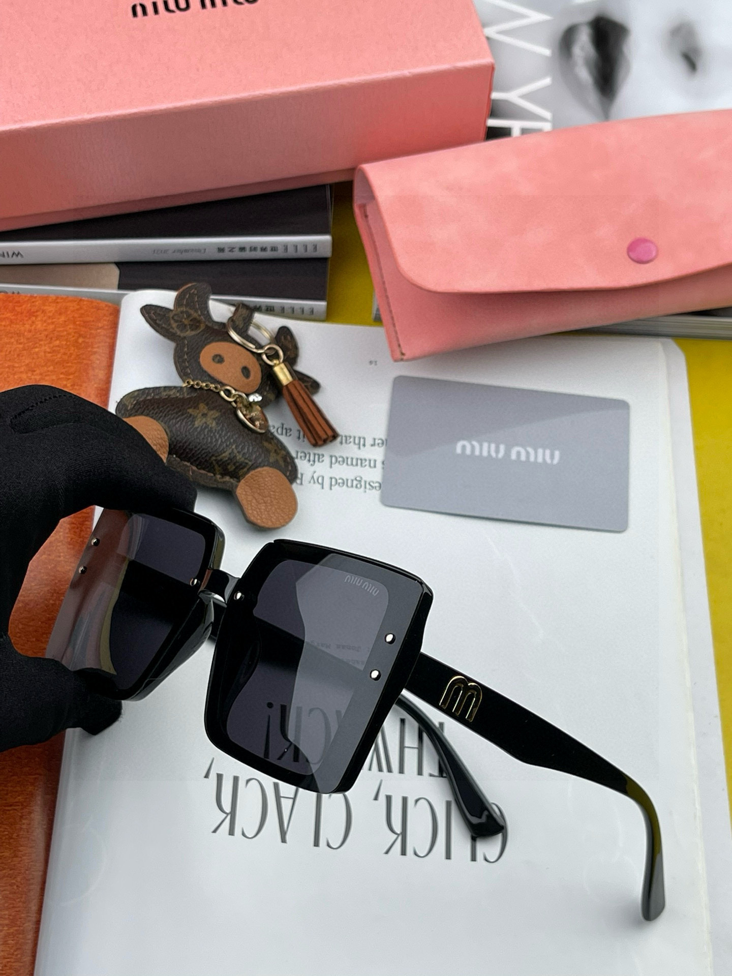  🔺 【缪缪 TR偏光太阳镜】2025开春新款 潮流爆款 时尚方框偏光太阳镜 高品质 佩戴舒适 网红潮款