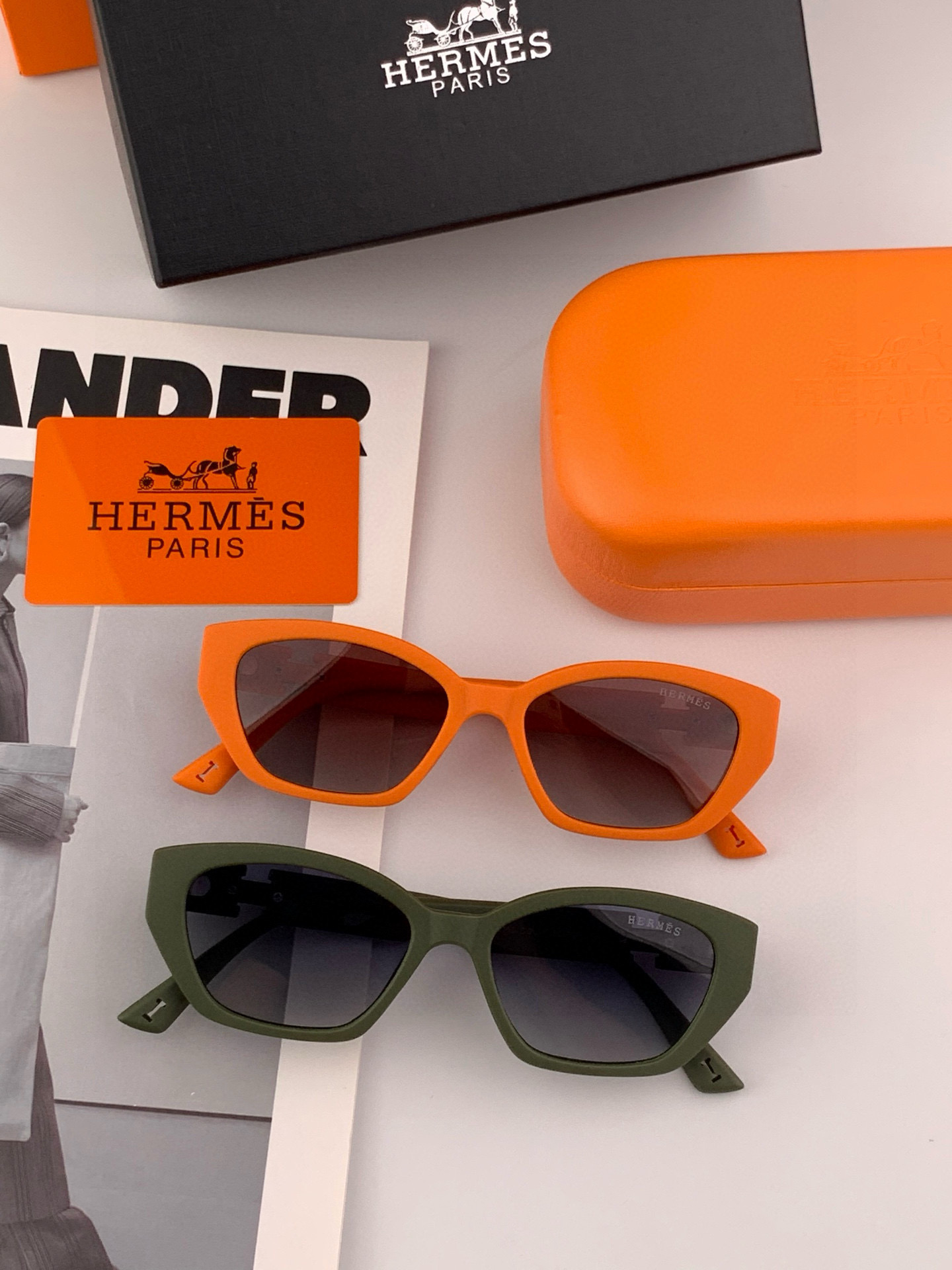    【偏光系列太阳镜】HERMES 爱马仕 🎈原版出货 网红超爆款💙经典奢华全球风强酷亲亲 时尚方框太