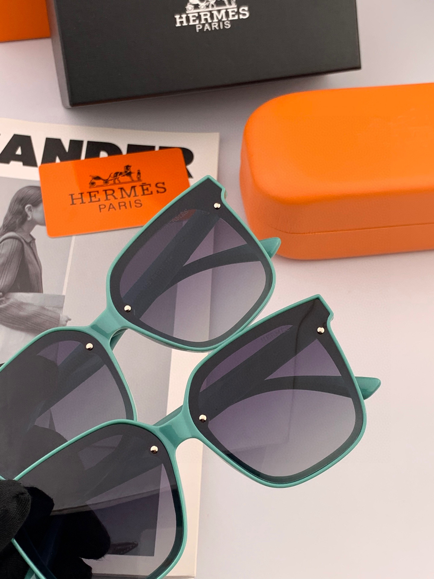    【偏光系列太阳镜】HERMES 爱马仕 🎈原版出货 网红超爆款💙经典奢华全球风强酷亲亲 时尚方框太