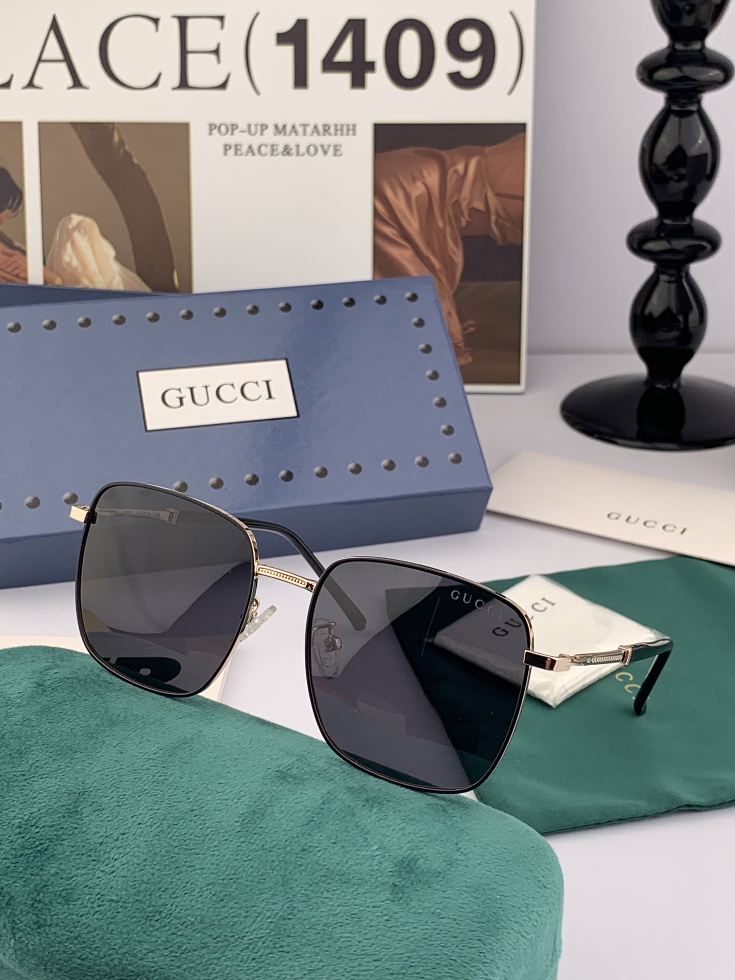   GUCCI 官网同步。  高品质男女款墨镜   👍 进口宝丽来偏光镜片  。蛤蟆镜 开车钓鱼都可 。