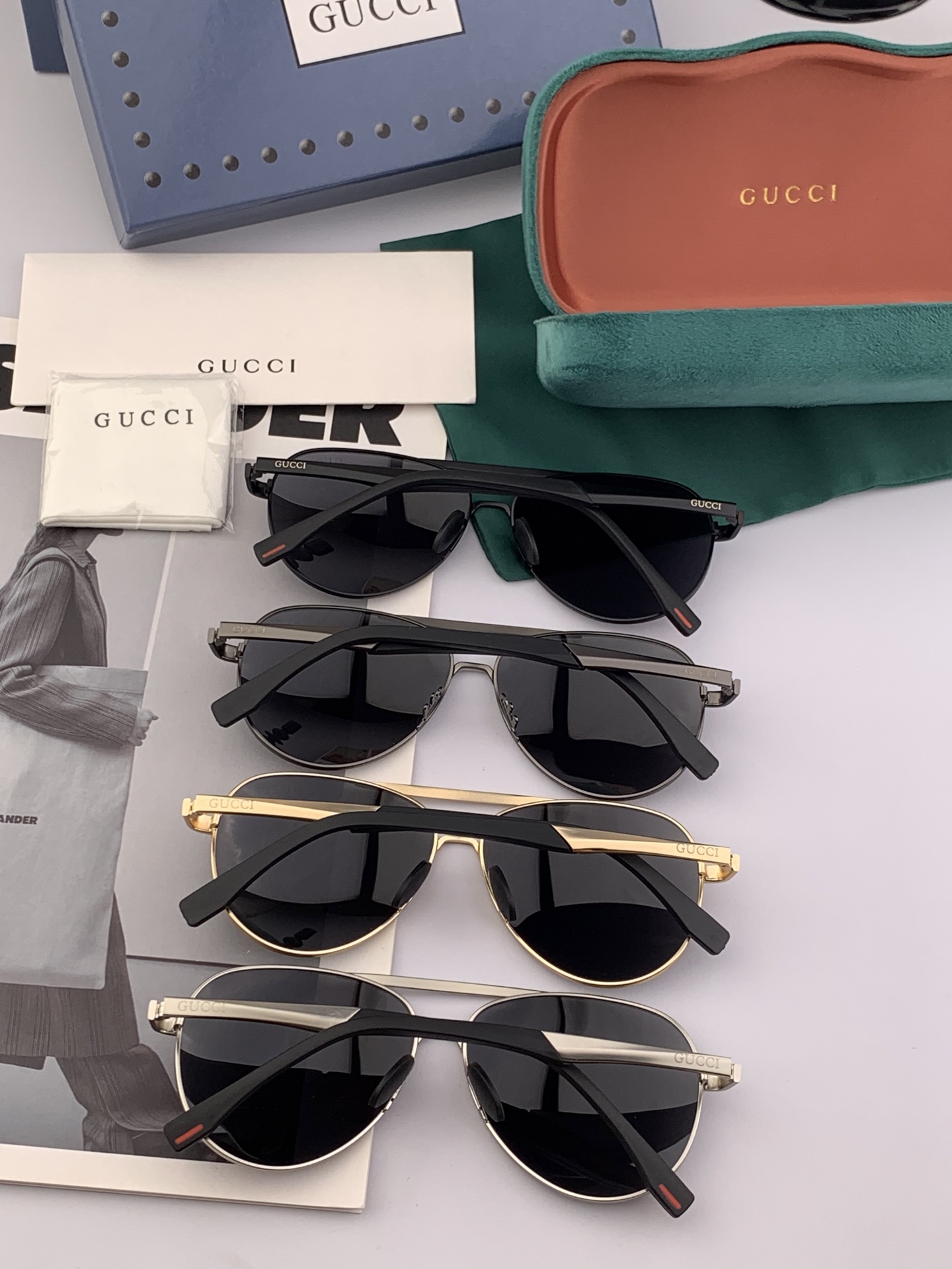  😈GUCCI😈 男士推荐 ❤️💛💚新款偏光太阳镜  时尚大方 舒适轻盈  型号：G0039