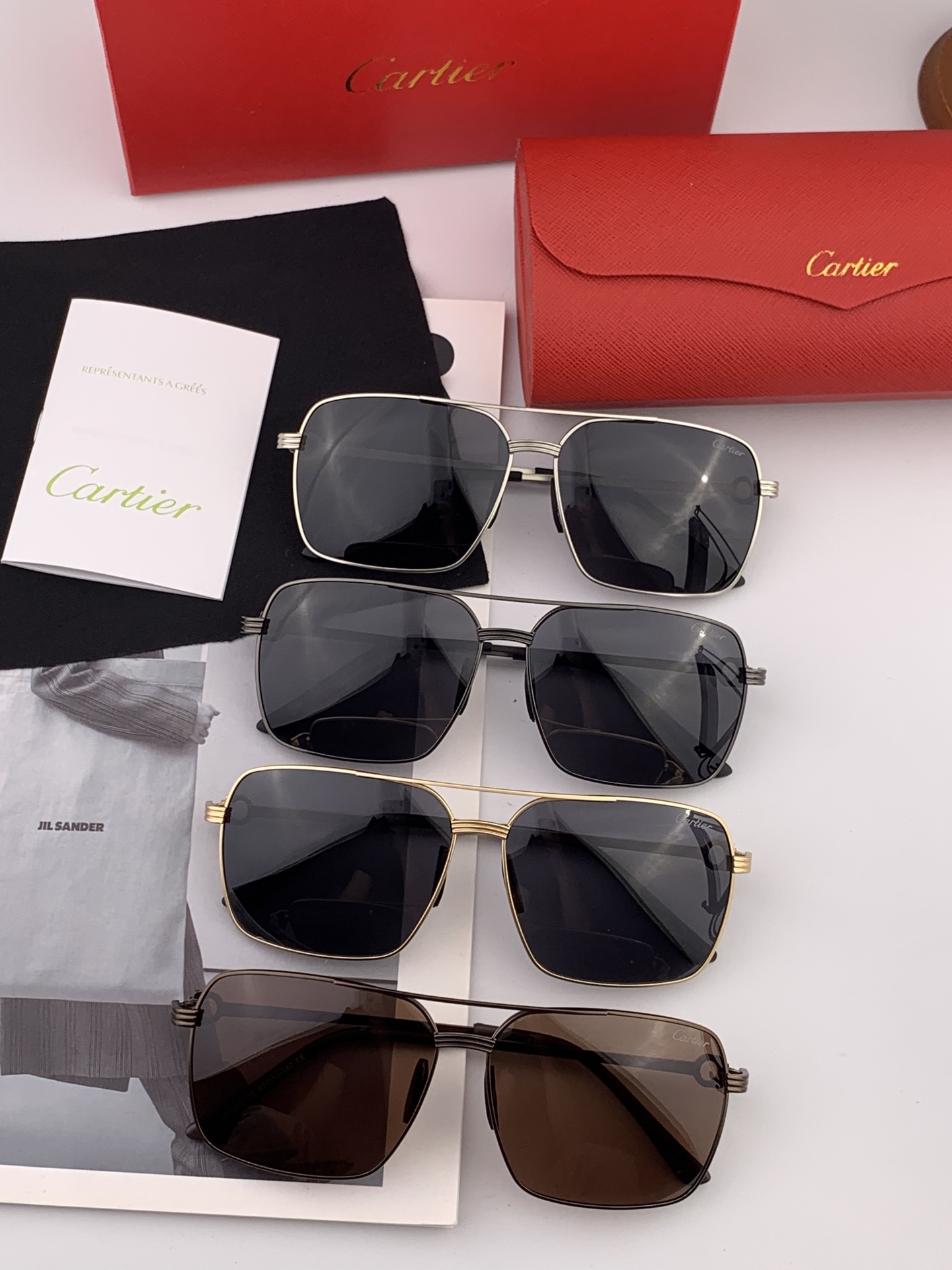  【Cartier  卡地亚】 👑男女款偏光墨镜  双色烤漆工艺  进口宝丽来偏光镜片   顶级做工彰显