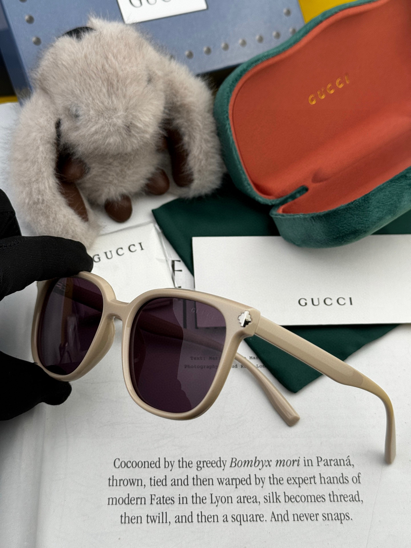  🔺 【GUCCI-偏光太阳镜】2025开春新款 潮流爆款 时尚圆框偏光太阳镜 高品质 佩戴舒适 网红潮