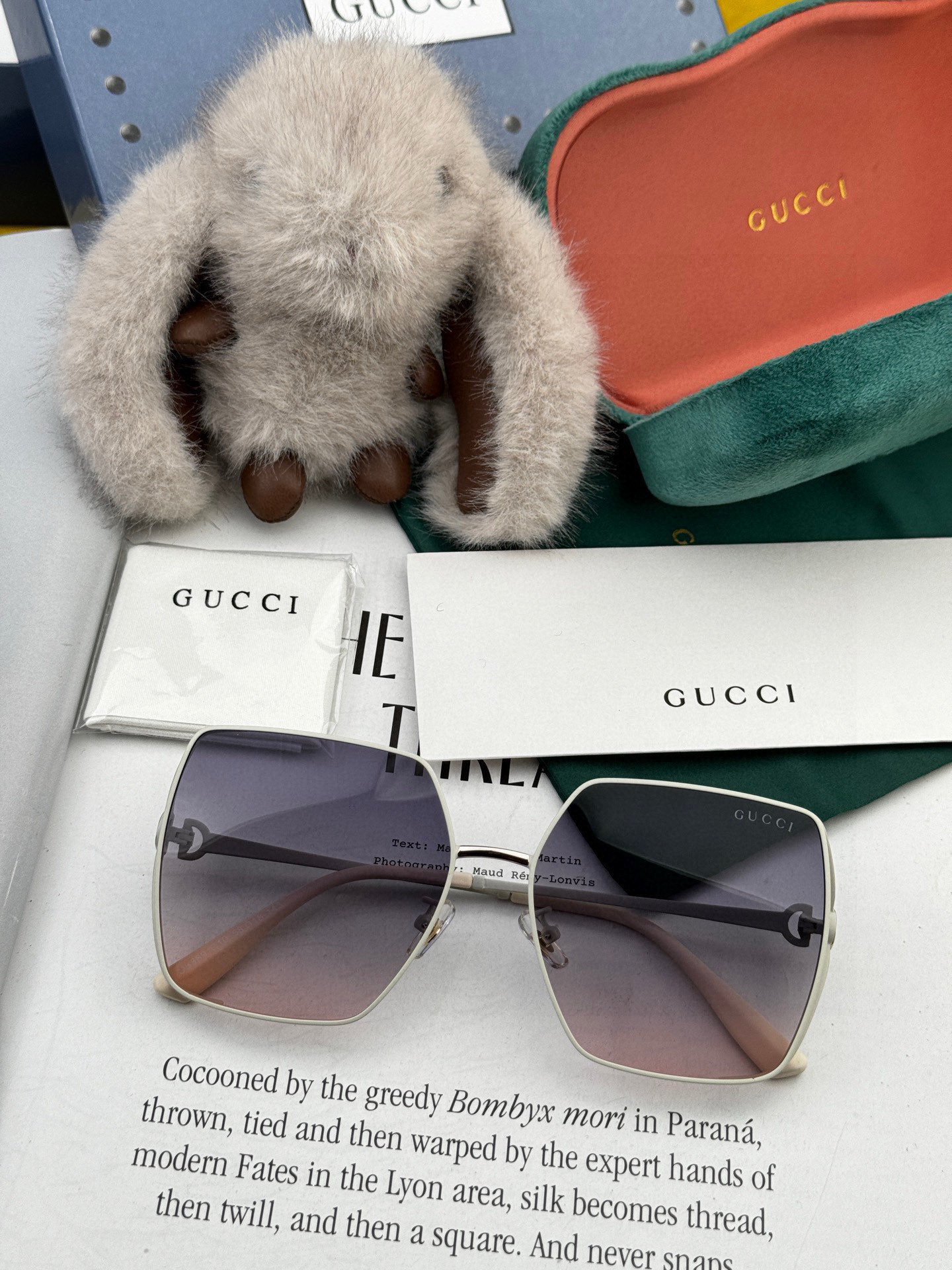  🔺 【GUCCI】2025开春新款 潮流爆款 时尚方框偏光太阳镜 高品质 佩戴舒适 网红潮款墨镜 女士