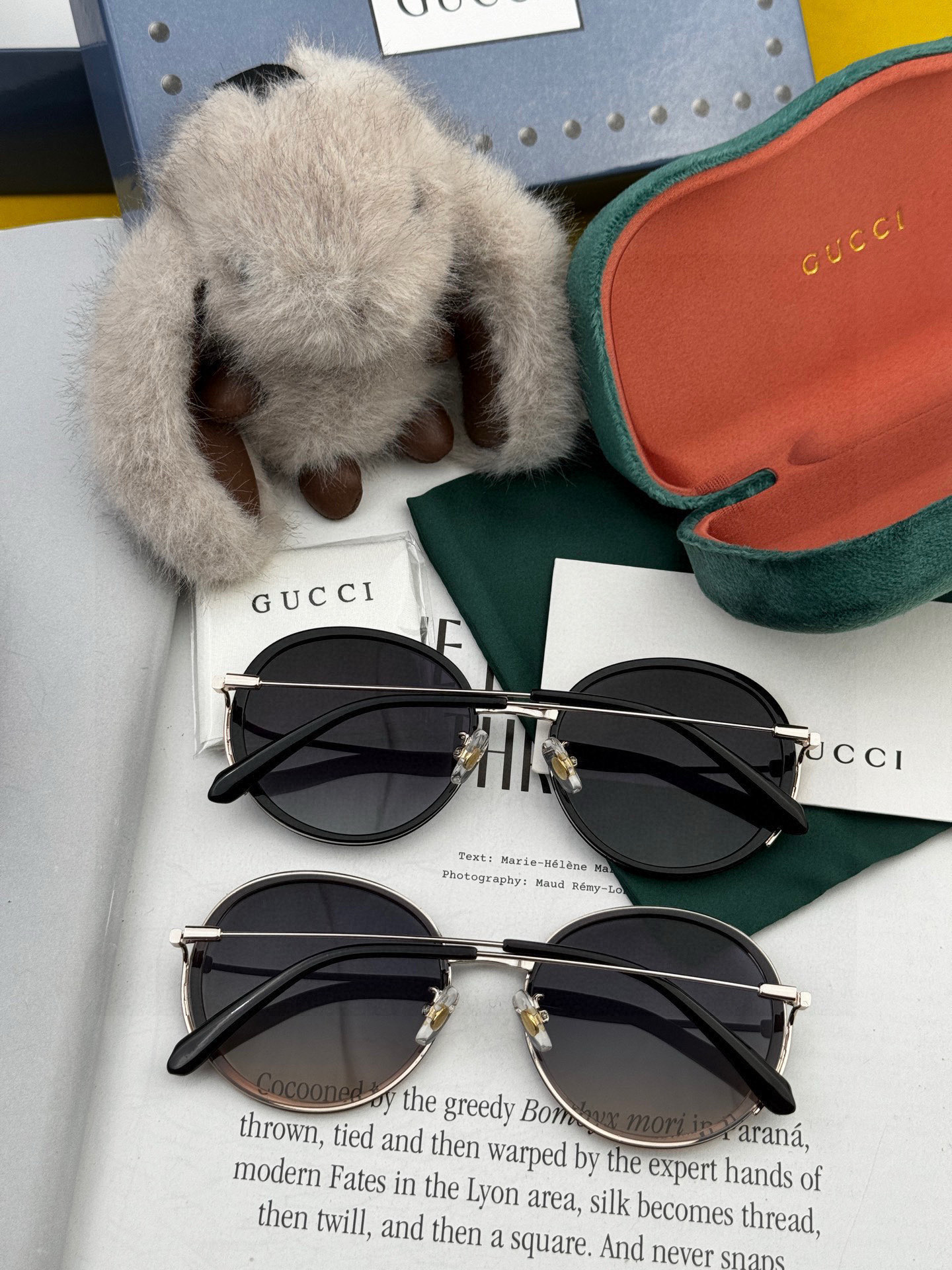  🔺 【GUCCI-偏光太阳镜】2025开春新款 潮流爆款 时尚圆框偏光太阳镜 高品质 佩戴舒适 网红潮