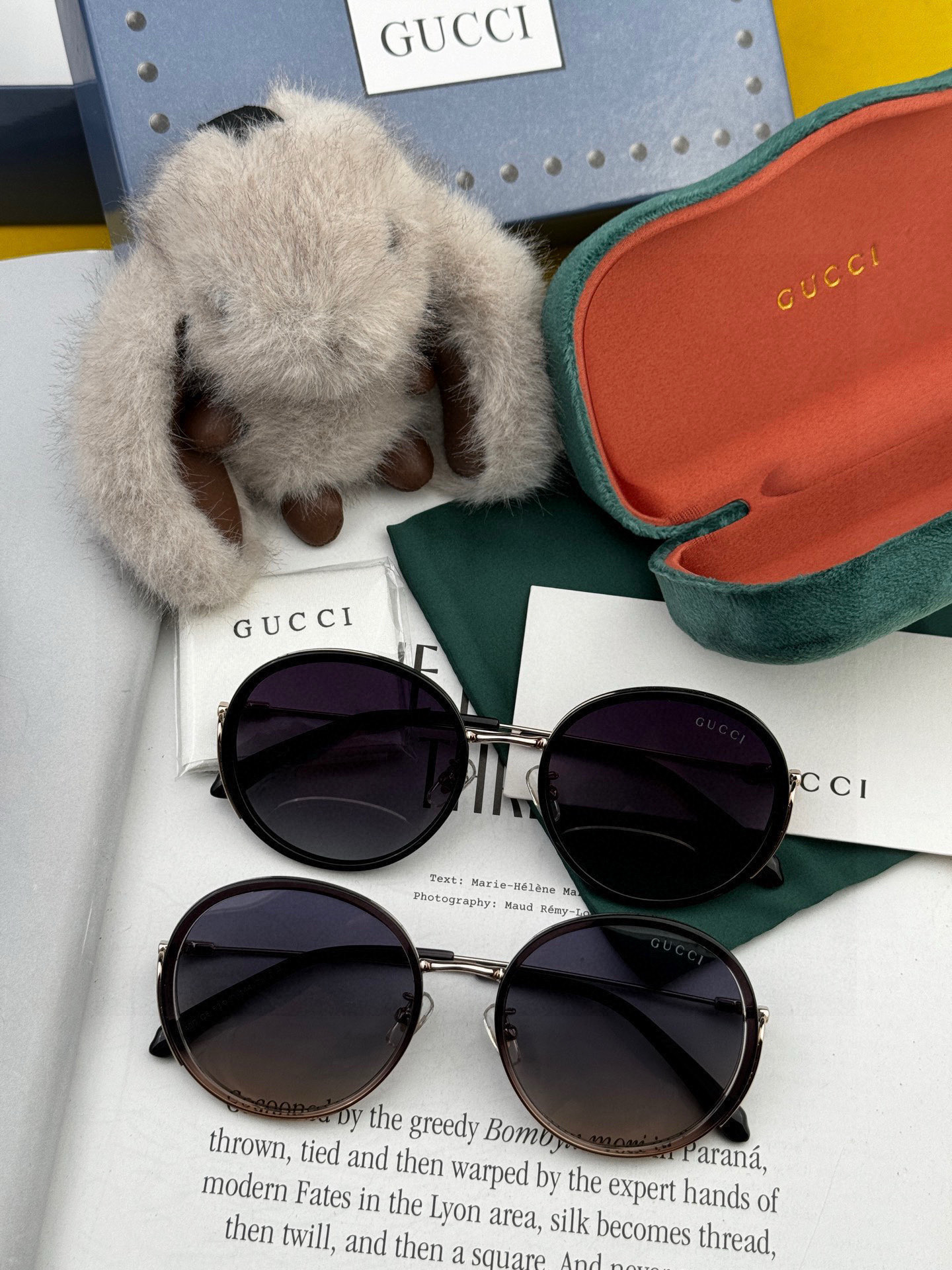  🔺 【GUCCI-偏光太阳镜】2025开春新款 潮流爆款 时尚圆框偏光太阳镜 高品质 佩戴舒适 网红潮