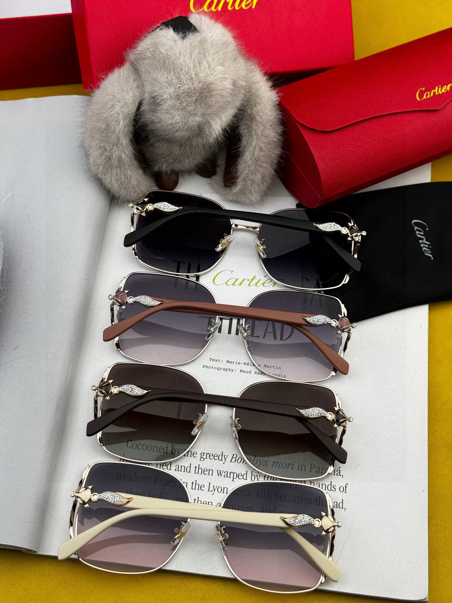  2025开春新款新款卡地亚💎 顶级奢华典范💋 女款板材原单太阳镜😃 个性款完美修脸护目打造轻奢新潮流风