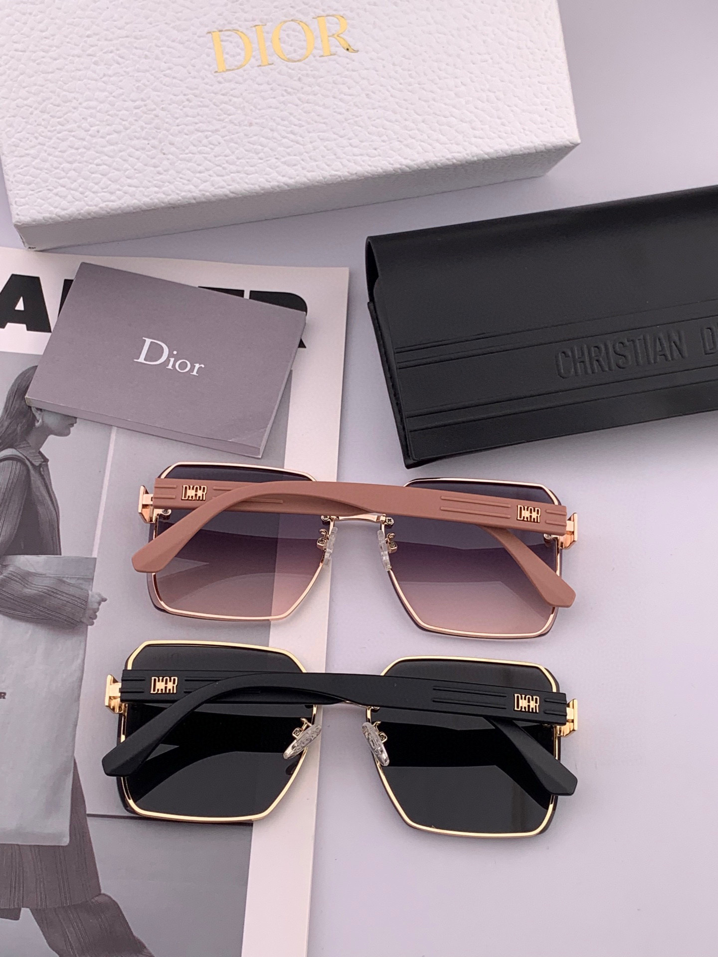  🔺 【DIOR尼龙偏光连体太阳镜】2025开春新款 潮流爆款 时尚方框偏光太阳镜 高品质 佩戴舒适 网