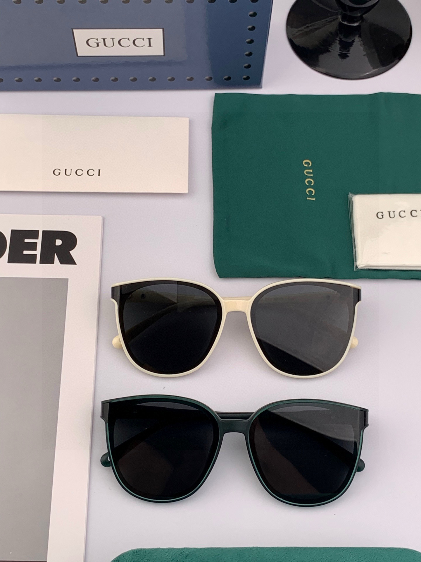 🔺 【GUCCI】2025开春新款 潮流爆款 时尚圆框偏光太阳镜 高品质 佩戴舒适 网红潮款墨镜 女士高