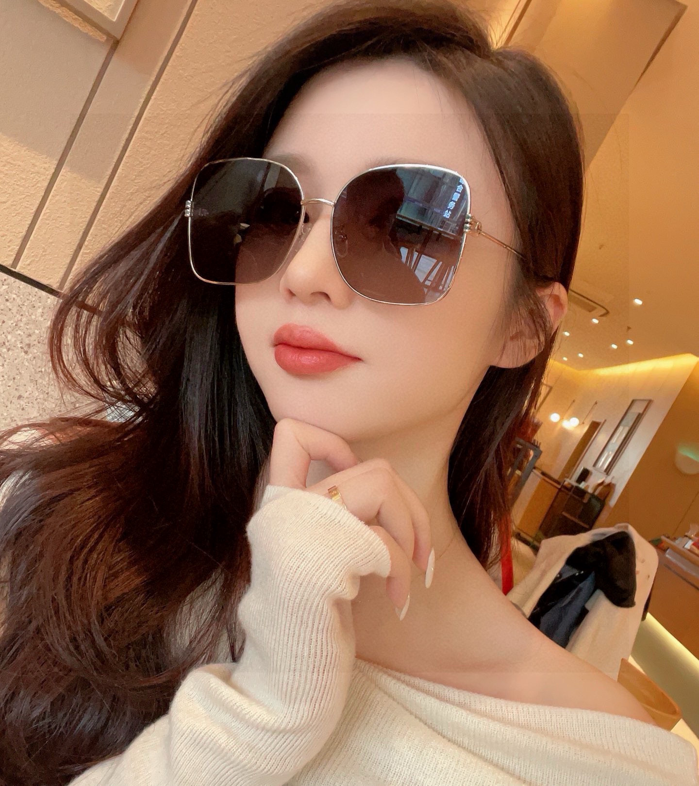 🔺 【GUCCI-尼龙偏光太阳镜】2025开春新款 潮流爆款 时尚圆框偏光太阳镜 高品质 佩戴舒适 网红