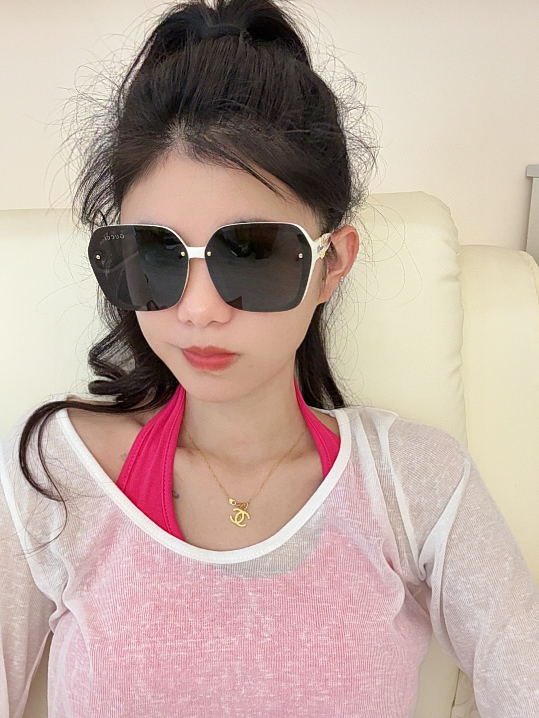 🔺 【GUCCI-偏光太阳镜】2025开春新款 潮流爆款 时尚方框偏光太阳镜 高品质 佩戴舒适 网红潮款