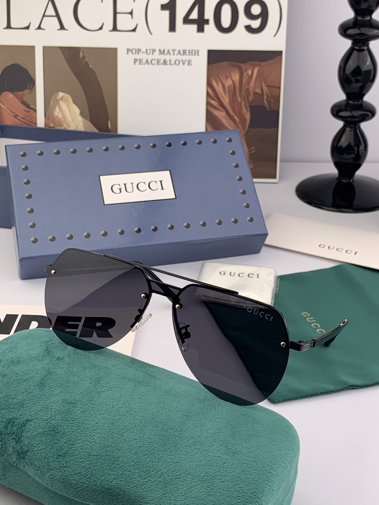   GUCCI 官网同步。  高品质男女款墨镜   👍 进口宝丽来偏光镜片  。蛤蟆镜 开车钓鱼都可 。