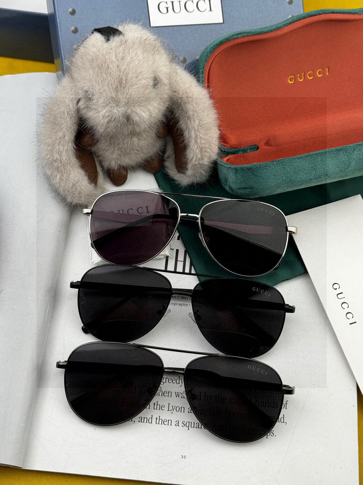   Gucci 。  高品质男女款墨镜   👍 进口宝丽来偏光镜片  。蛤蟆镜 开车钓鱼都可 。百搭显瘦