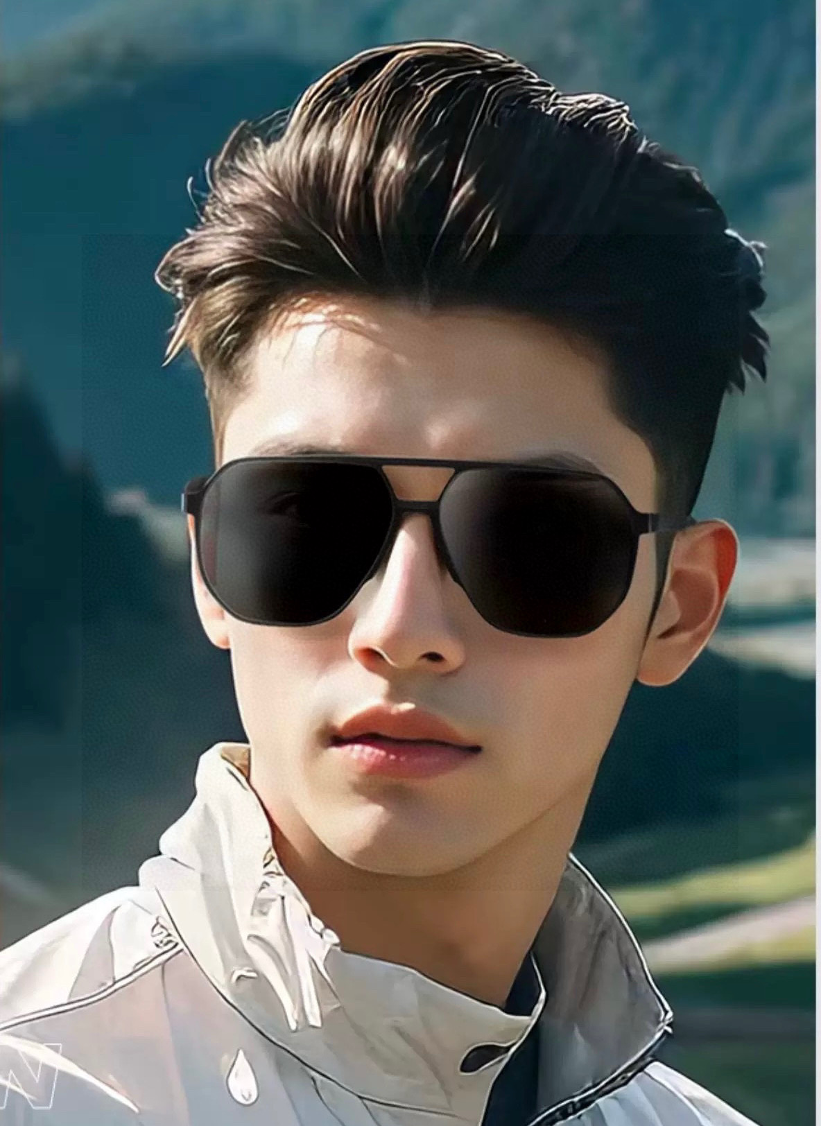 ♦️LV 2025新款男女情侣款太阳镜多边形墨镜iP电镀永不褪色 超轻超有弹性整幅眼镜无螺丝重要的是压不