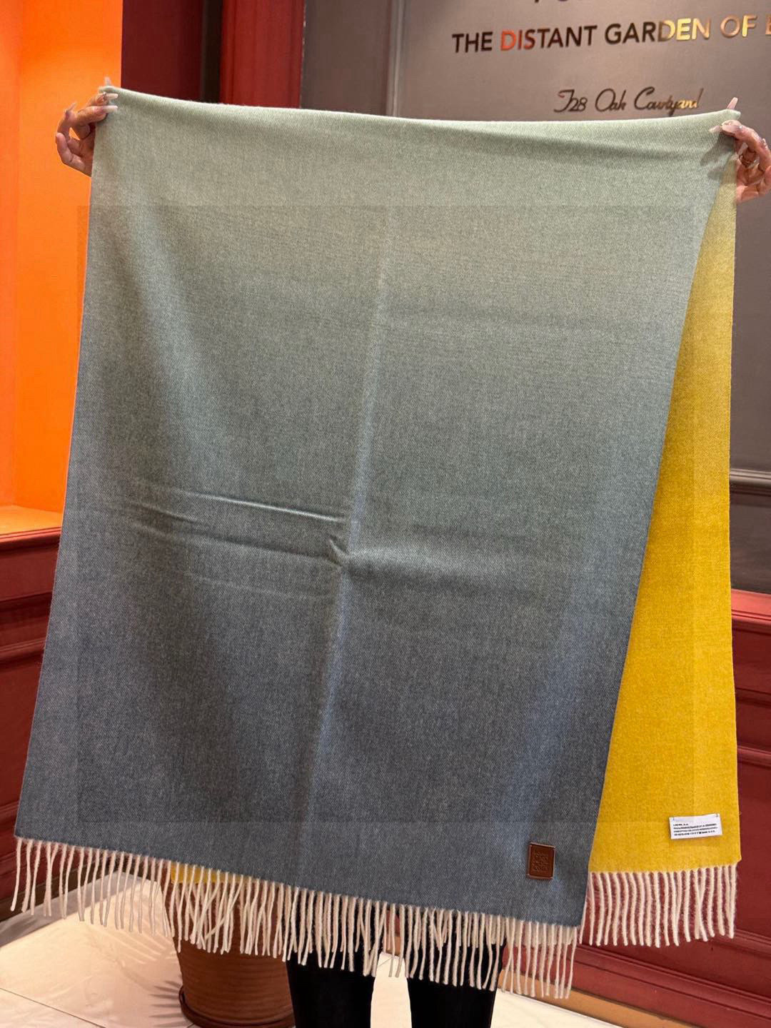  ✨✨太美了😍罗意威 美到要尖叫😱专柜最新款🎊英伦欧美范儿「多色渐变」又是一款即时尚又实用的大围巾&长巾