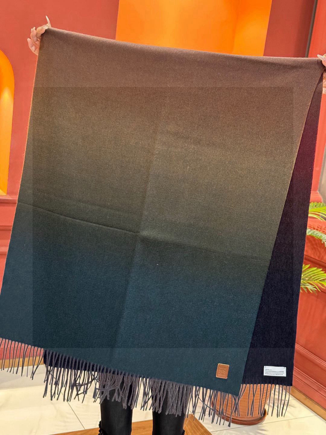  ✨✨太美了😍罗意威 美到要尖叫😱专柜最新款🎊英伦欧美范儿「多色渐变」又是一款即时尚又实用的大围巾&长巾