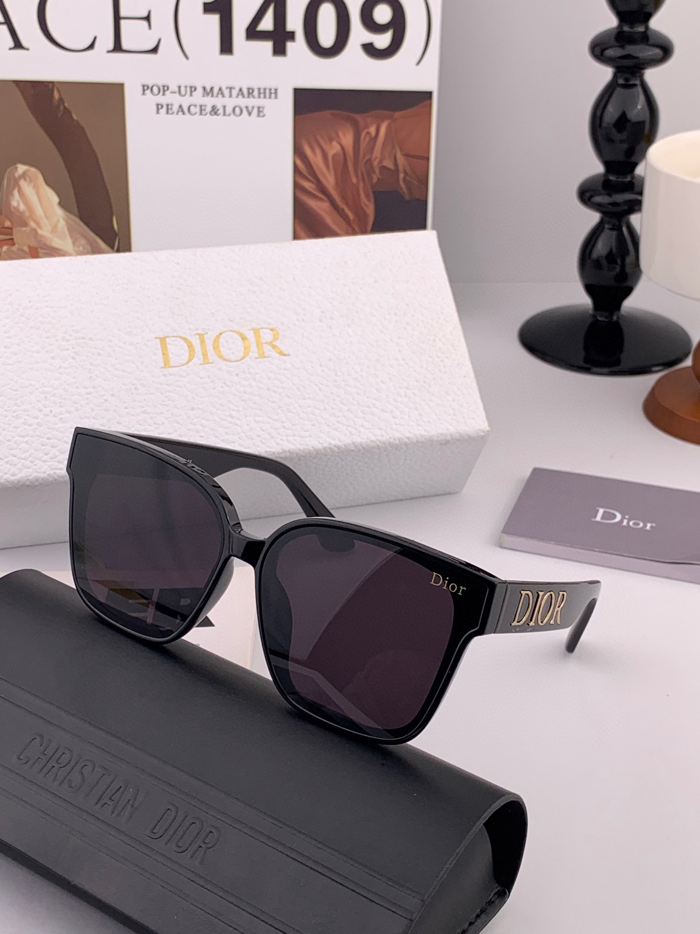  🔺 【DIOR-迪奥】2025开春新款 潮流爆款 时尚方框太阳镜 高品质 佩戴舒适 网红潮款墨镜 型号
