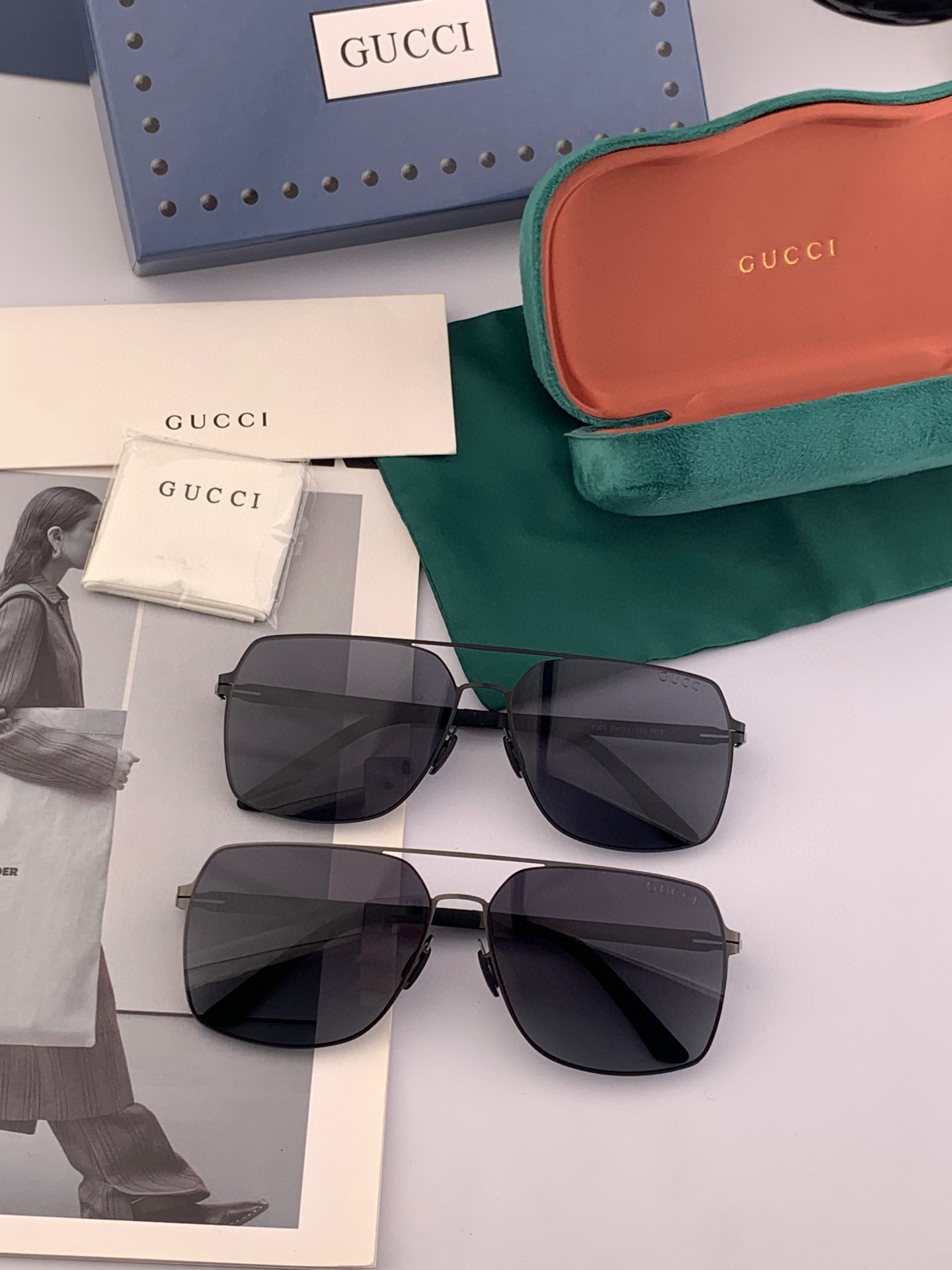 ♦️GUCCI 2025新款男女情侣款太阳镜多边形墨镜iP电镀永不褪色 超轻超有弹性整幅眼镜无螺丝重要的