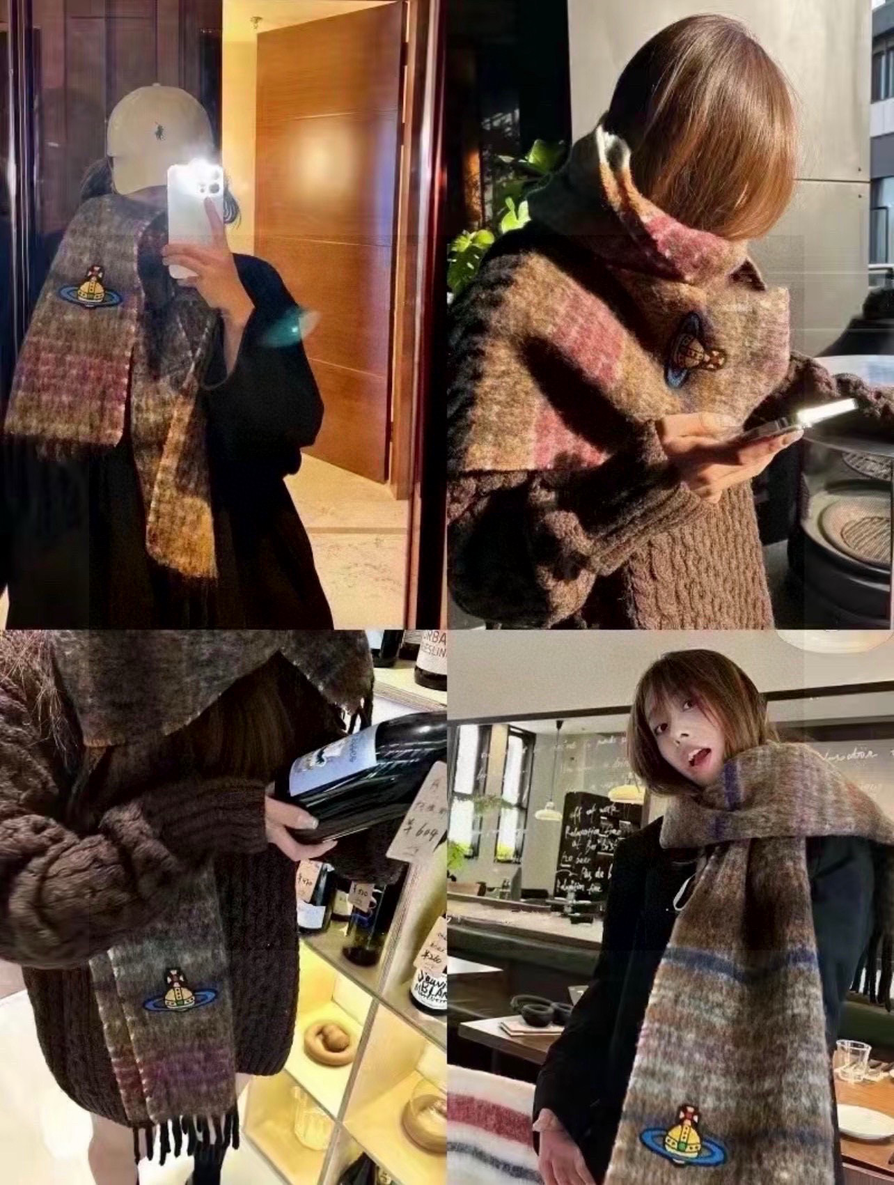  西太后超美新款马海毛围巾！超级推荐入手！质感好货！主打的马海毛围巾~据说超难买哦！！做工非常精致，很有