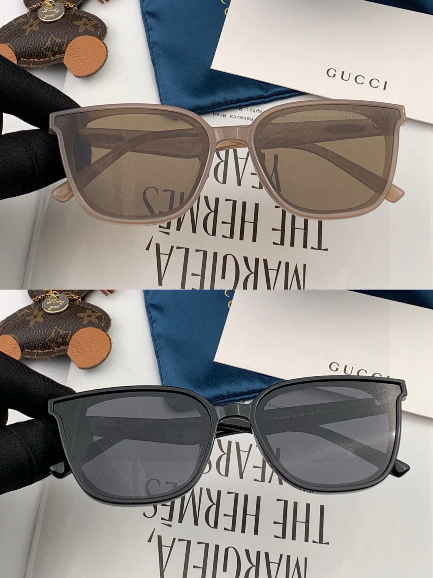  🔺GUCCI🔻古驰 GG方框太阳镜 完美品质 🎓独特设计  适合各种脸型 亮相时装周 超时尚百搭 实物