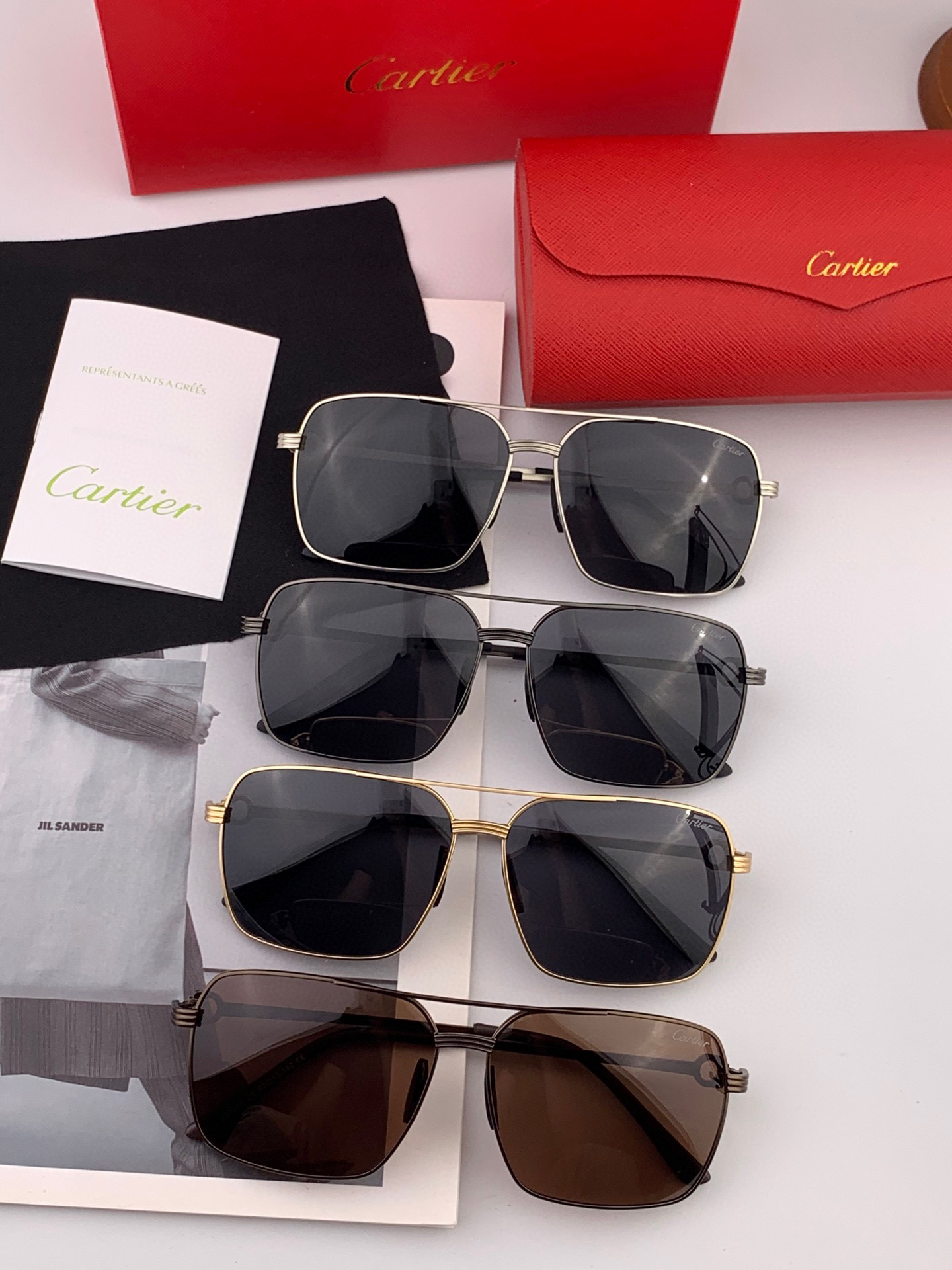 【Cartier  卡地亚】 👑男女款偏光墨镜  双色烤漆工艺  进口宝丽来偏光镜片   顶级做工彰显
