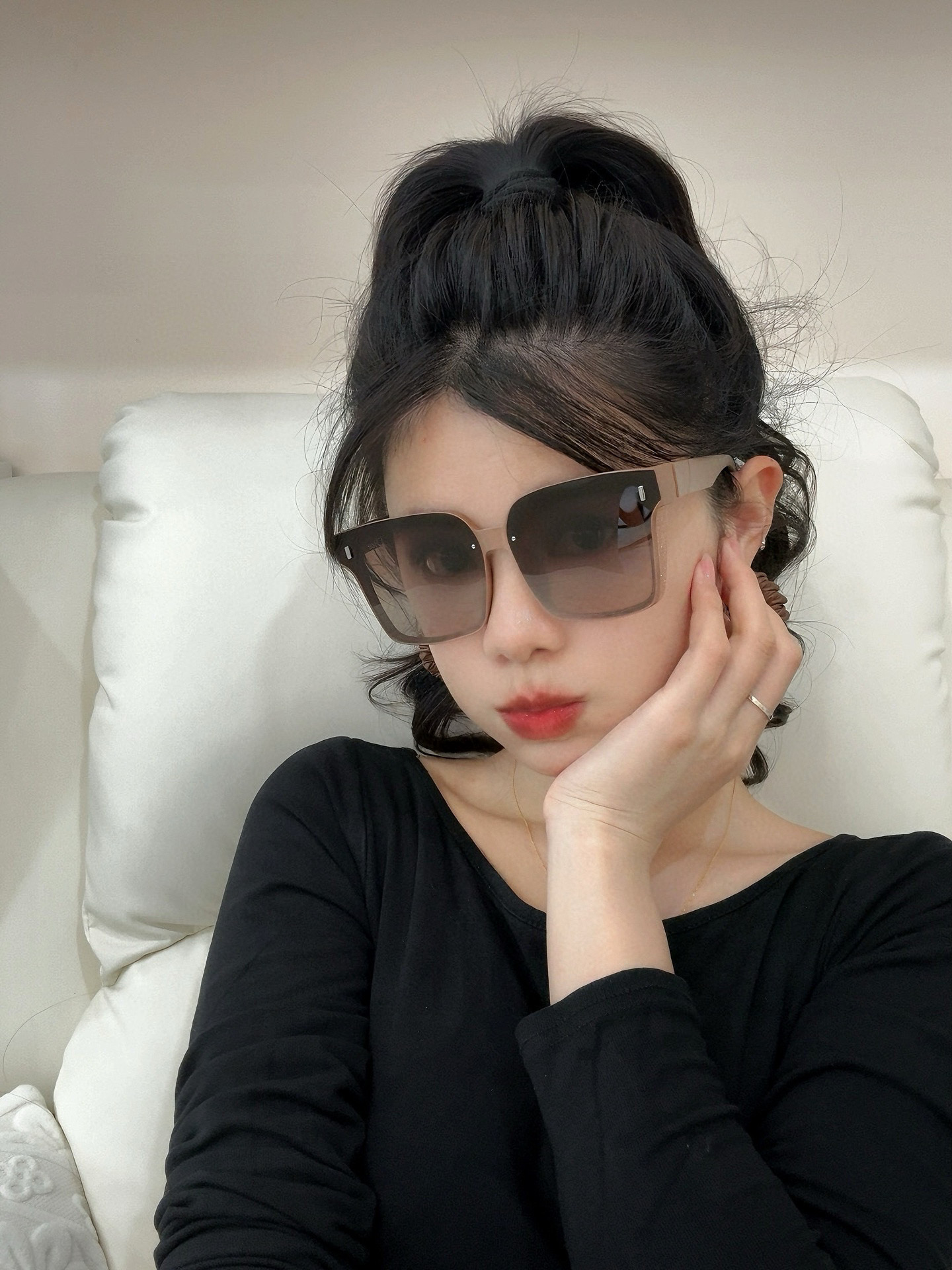 🔺 【DIOR-迪奥】2025开春新款 潮流爆款 时尚方框偏光太阳镜 高品质 佩戴舒适 网红潮款墨镜 女