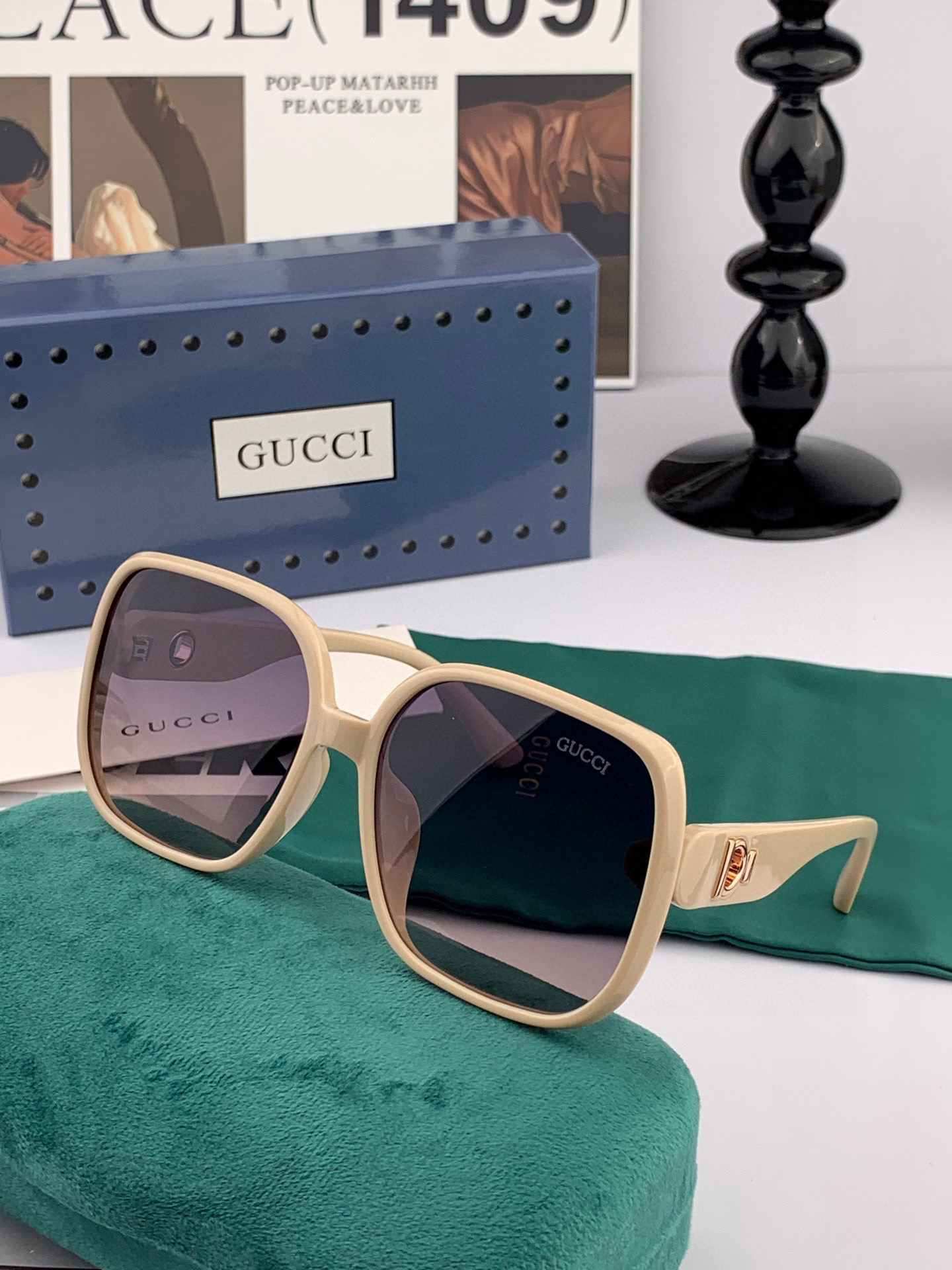  🔺GUCCI🔻古驰 GG圆框太阳镜 完美品质 🎓独特设计  适合各种脸型 亮相时装周 超时尚百搭 实物