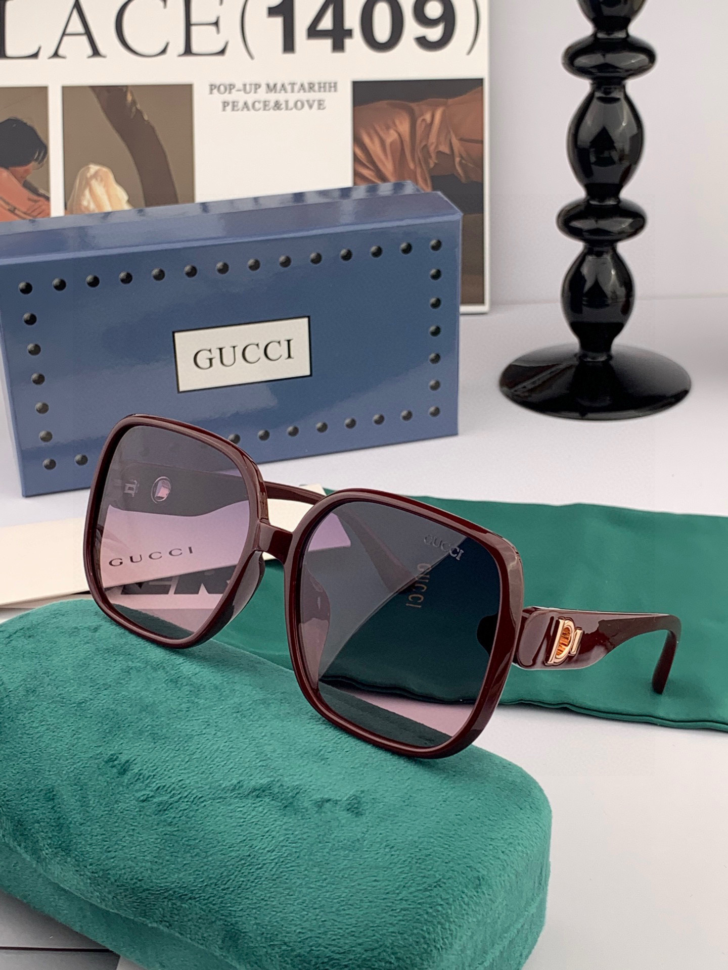  🔺GUCCI🔻古驰 GG圆框太阳镜 完美品质 🎓独特设计  适合各种脸型 亮相时装周 超时尚百搭 实物