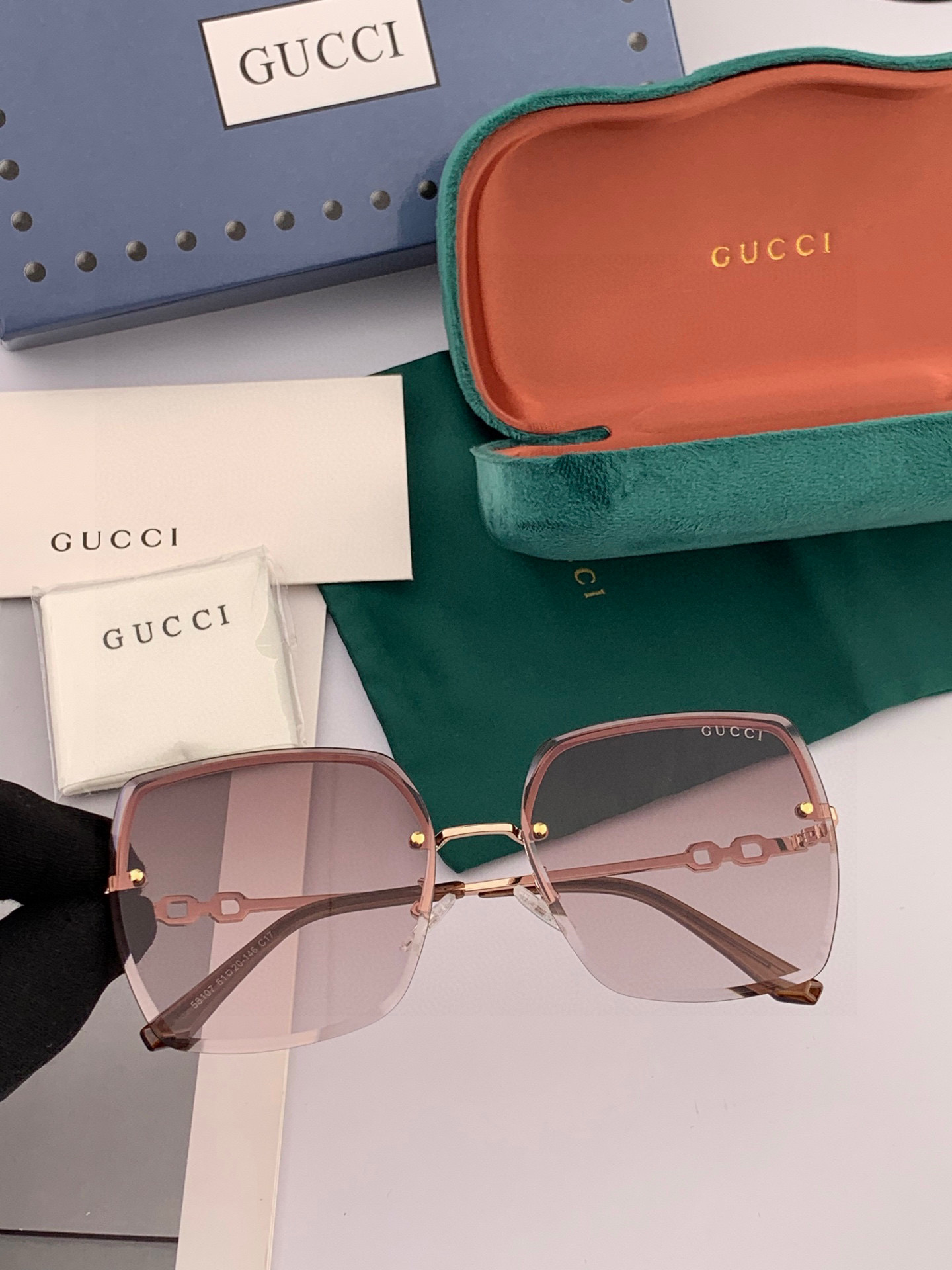  GUCCI-古驰意大利进口🇮🇹2025时尚潮流奢华装饰太阳眼镜 尼龙高清太阳镜明星海报款 超高复杂工艺