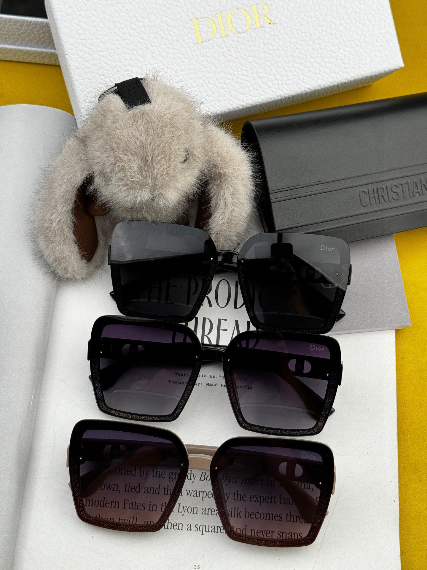  🔺 【DIOR-迪奥】2025开春新款 潮流爆款 时尚方框偏光太阳镜 高品质 佩戴舒适 网红潮款墨镜 