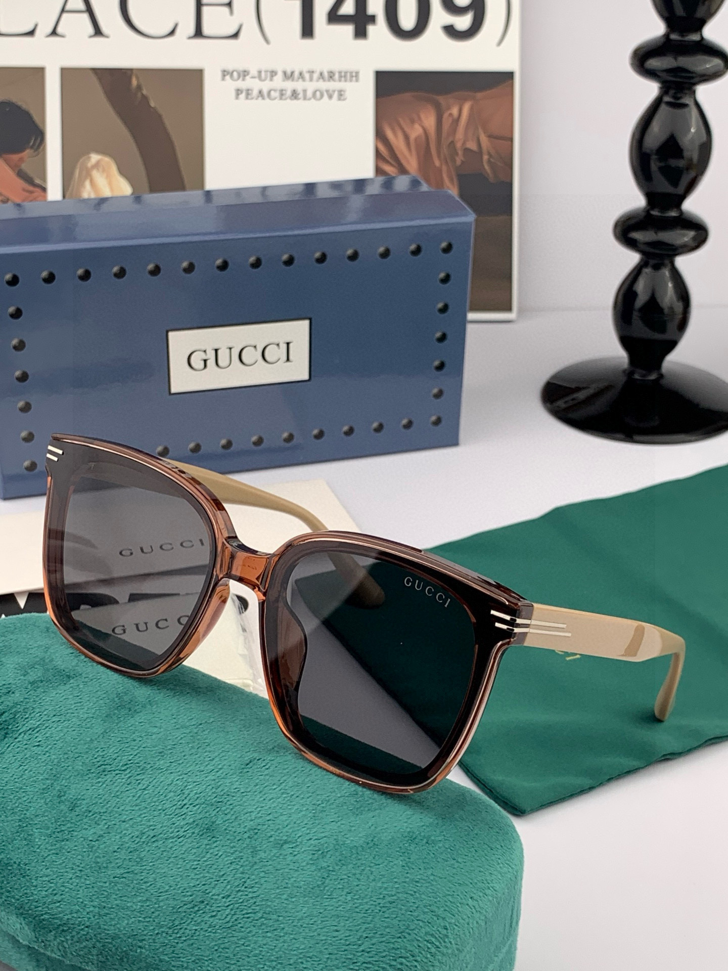  🔺GUCCI🔻古驰 GG圆框太阳镜 完美品质 🎓独特设计  适合各种脸型 亮相时装周 超时尚百搭 实物
