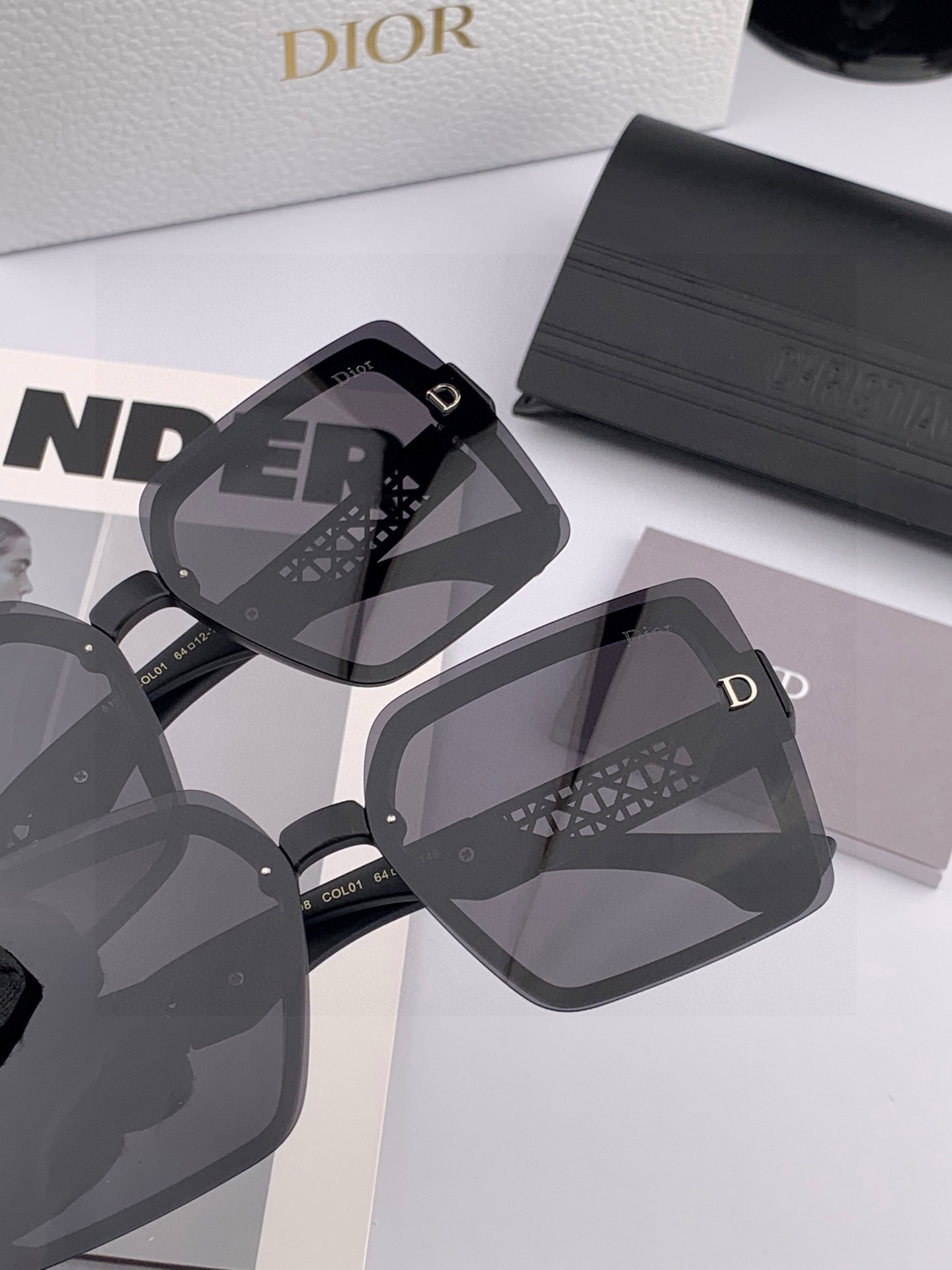  🔺 【DIOR-迪奥】2025开春新款 潮流爆款 时尚方框偏光太阳镜 高品质 佩戴舒适 网红潮款墨镜 