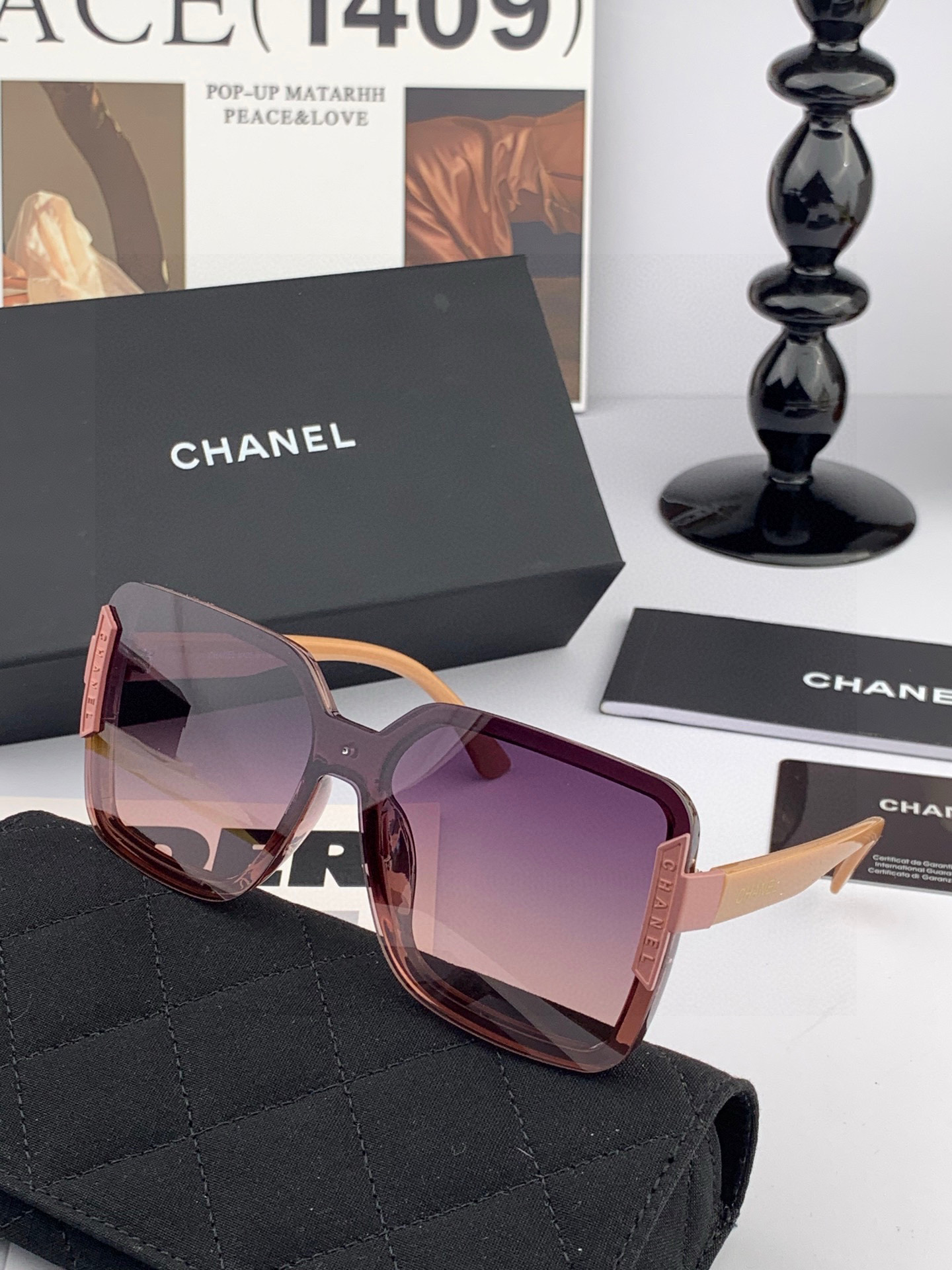    【TR偏光系列】Chanel大框太阳镜墨镜  经典的方框设计，不挑脸型，无论搭配大衣还是连衣裙都非