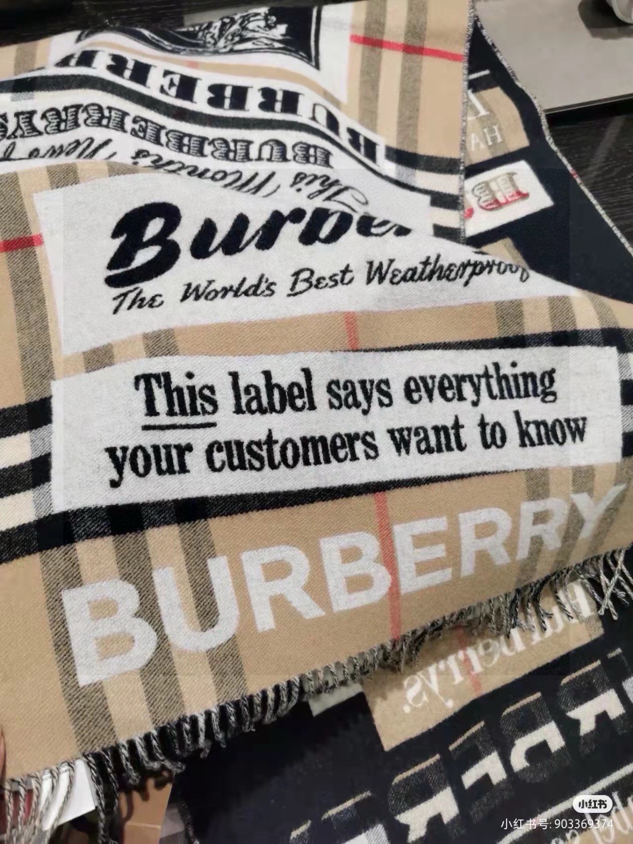  🌺🌺品牌：【巴宝莉】意大利米兰走秀款！明星同款，小红书同款披肩，加厚加密！明星同款系列，专柜品质，精益