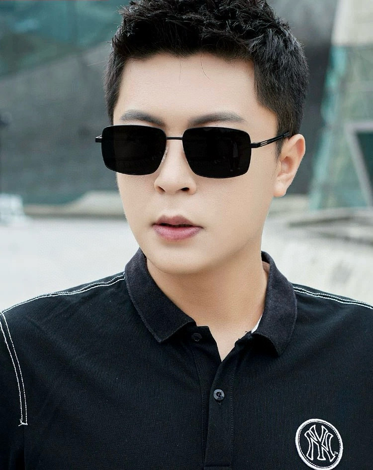        GUCCI 男款炫彩飞行员偏光太阳镜 ❤️材质：高清尼龙加厚卡槽高清偏光镜片 🌹无边框镜架