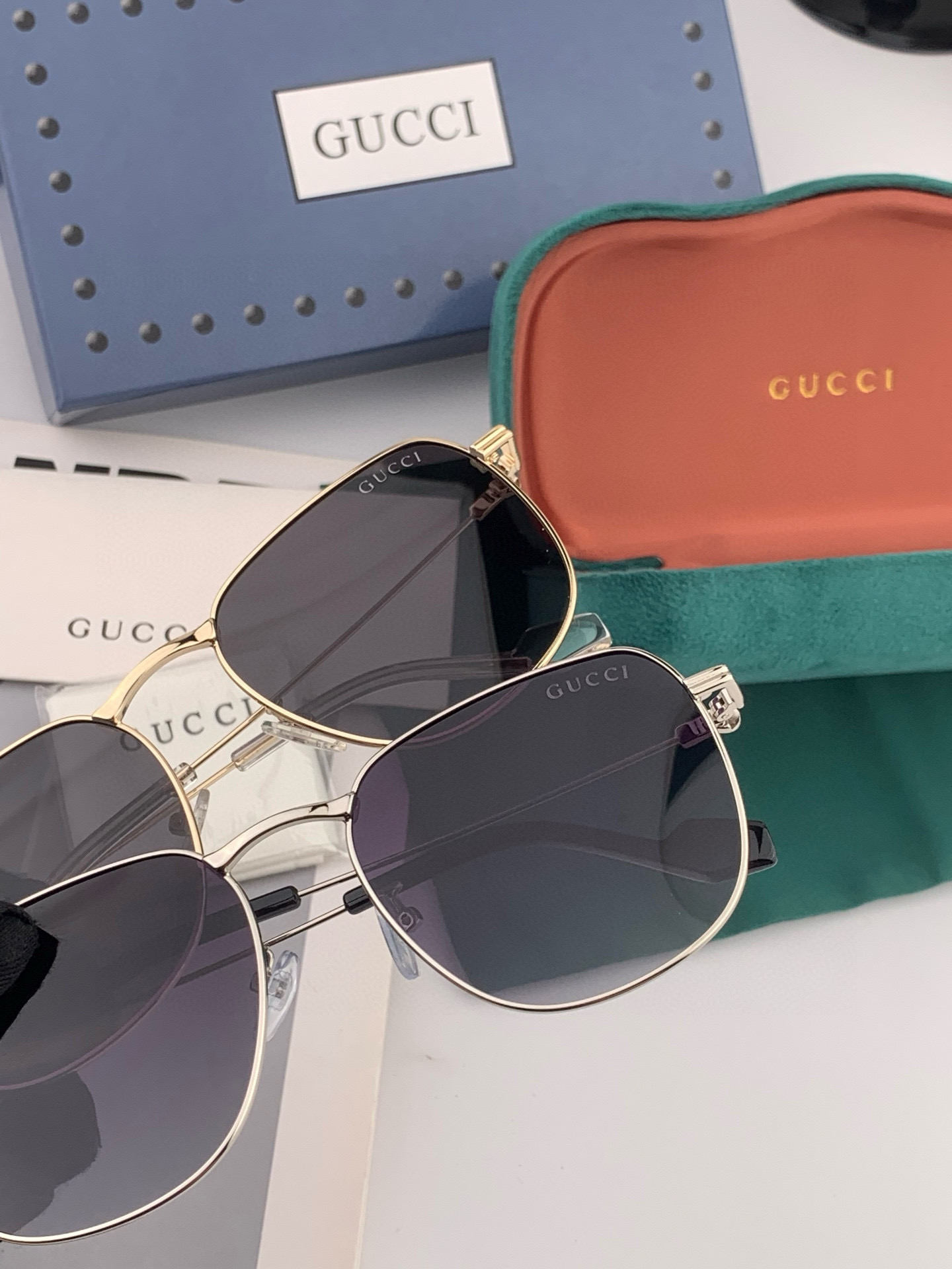    🔺 Gucci 🔻2025官方新款 众多明星同款色‼️‼️新款大框偏光墨镜 🌈🌈宝丽来超清加厚太阳