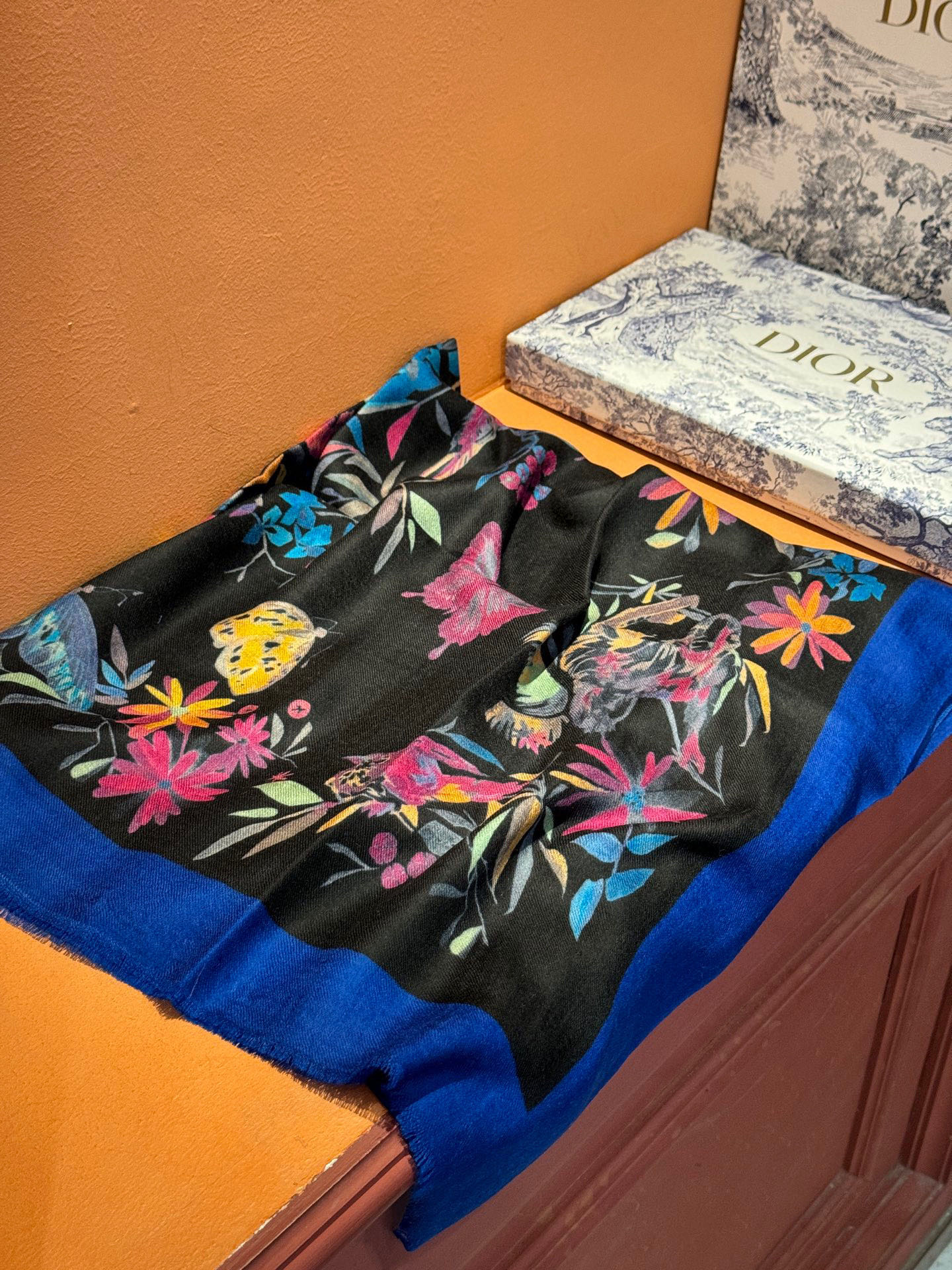 上新🌟 DIOR💄💋新款💖羊绒面料长巾 😘美翻了流泪御用殿堂级极‼️新款专柜在售 纯羊绒独特设计风格❗加