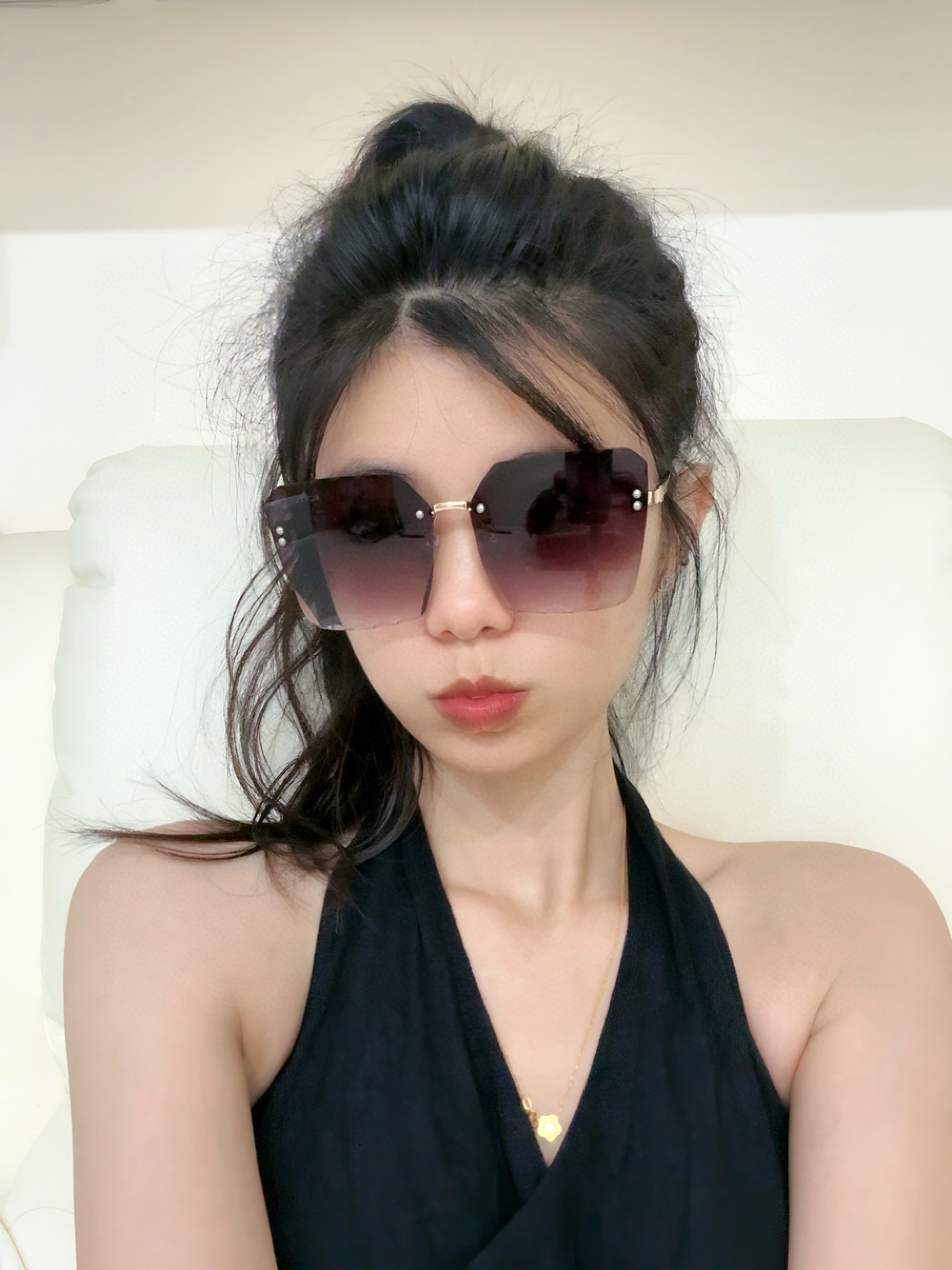  CHANE 香奈儿🌋☔️时尚无框搭配偏光镜片 顶级奢侈品强 高品质胜利亲亲🍦🍨 得意 气质非凡😄 🍫🍪