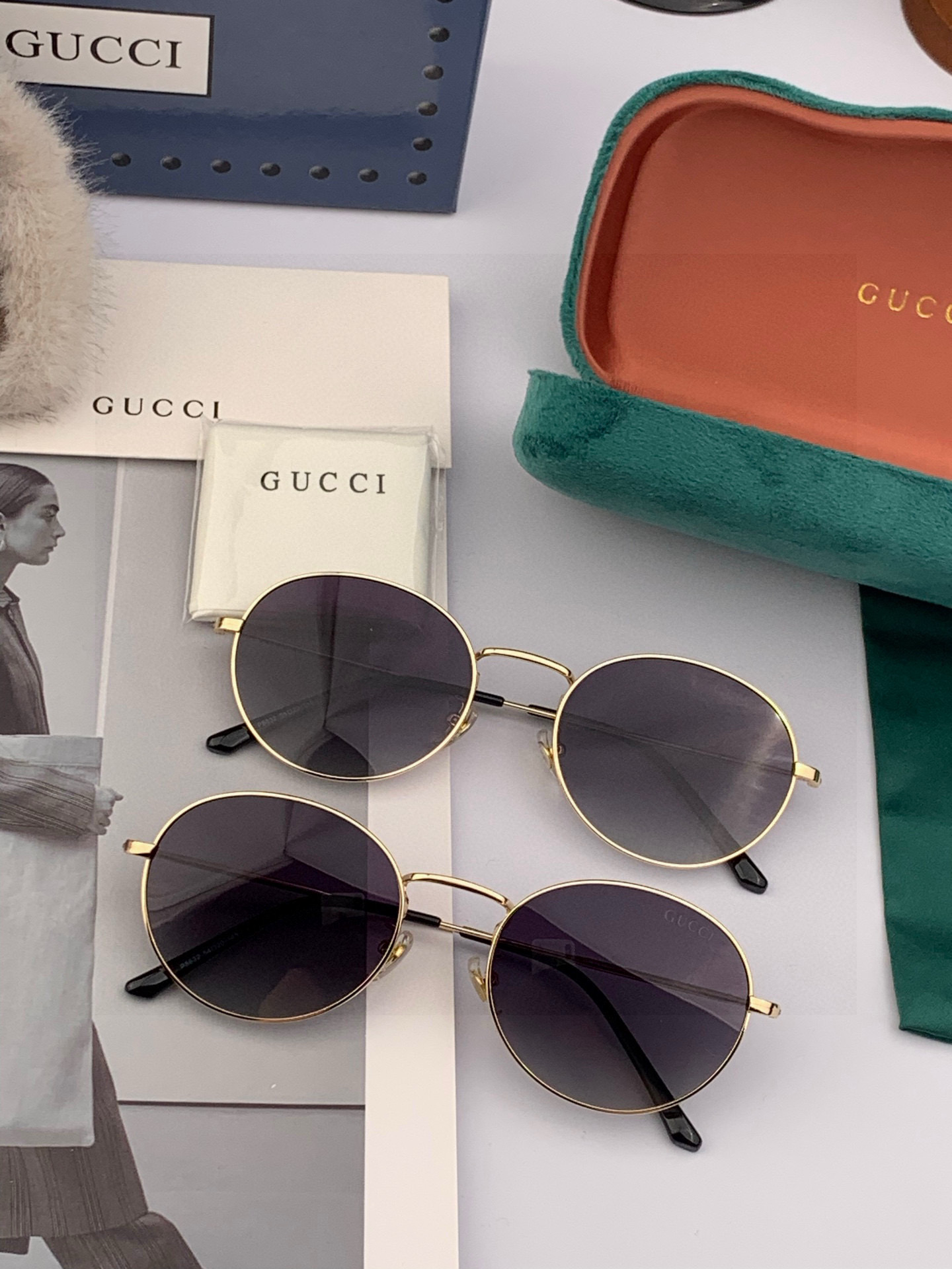  Gucci 。  高品质男女款墨镜   👍 进口宝丽来偏光镜片  。 开车钓鱼都可 。百搭显瘦墨镜韩