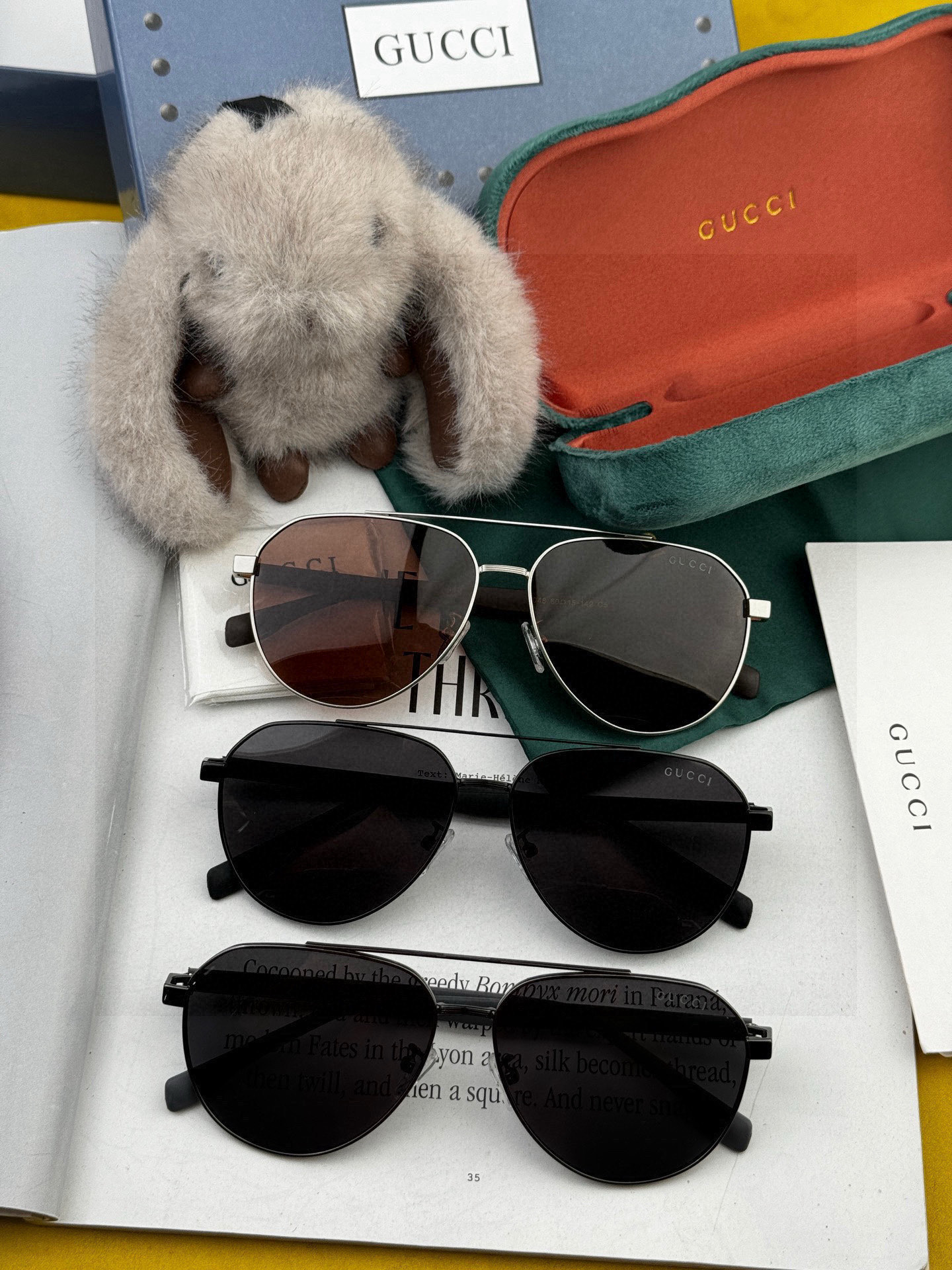   Gucci 。  高品质男女款墨镜   👍 进口宝丽来偏光镜片  。蛤蟆镜 开车钓鱼都可 。百搭显瘦