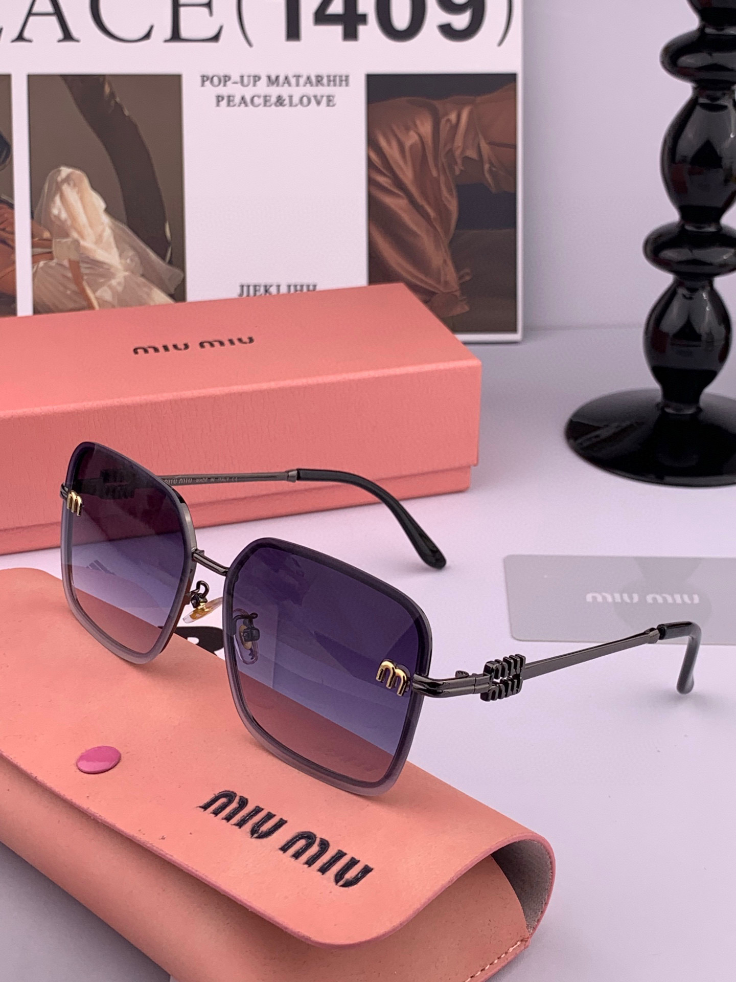   MIUMIU/缪缪🖇🖇2025开春新款🌟闪耀新款璀璨登台 ❤❤太阳镜潮品 精致个性设计简约时尚 专柜