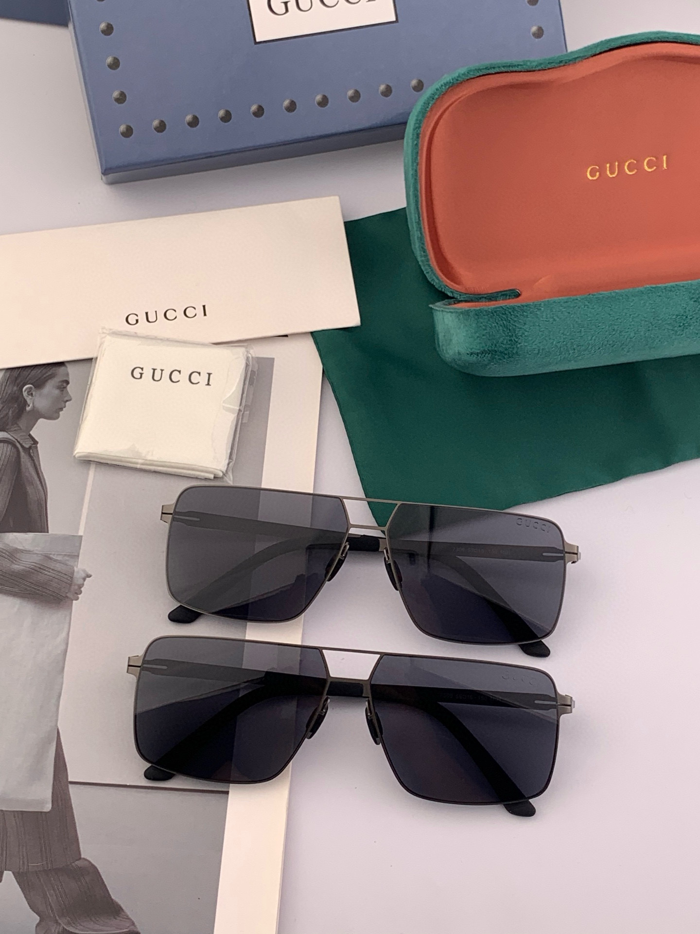   Gucci 2025春夏新款超轻无螺丝压不坏系列情侣款太阳镜高清尼龙镜片🦅完美品质，适合各种脸型，经