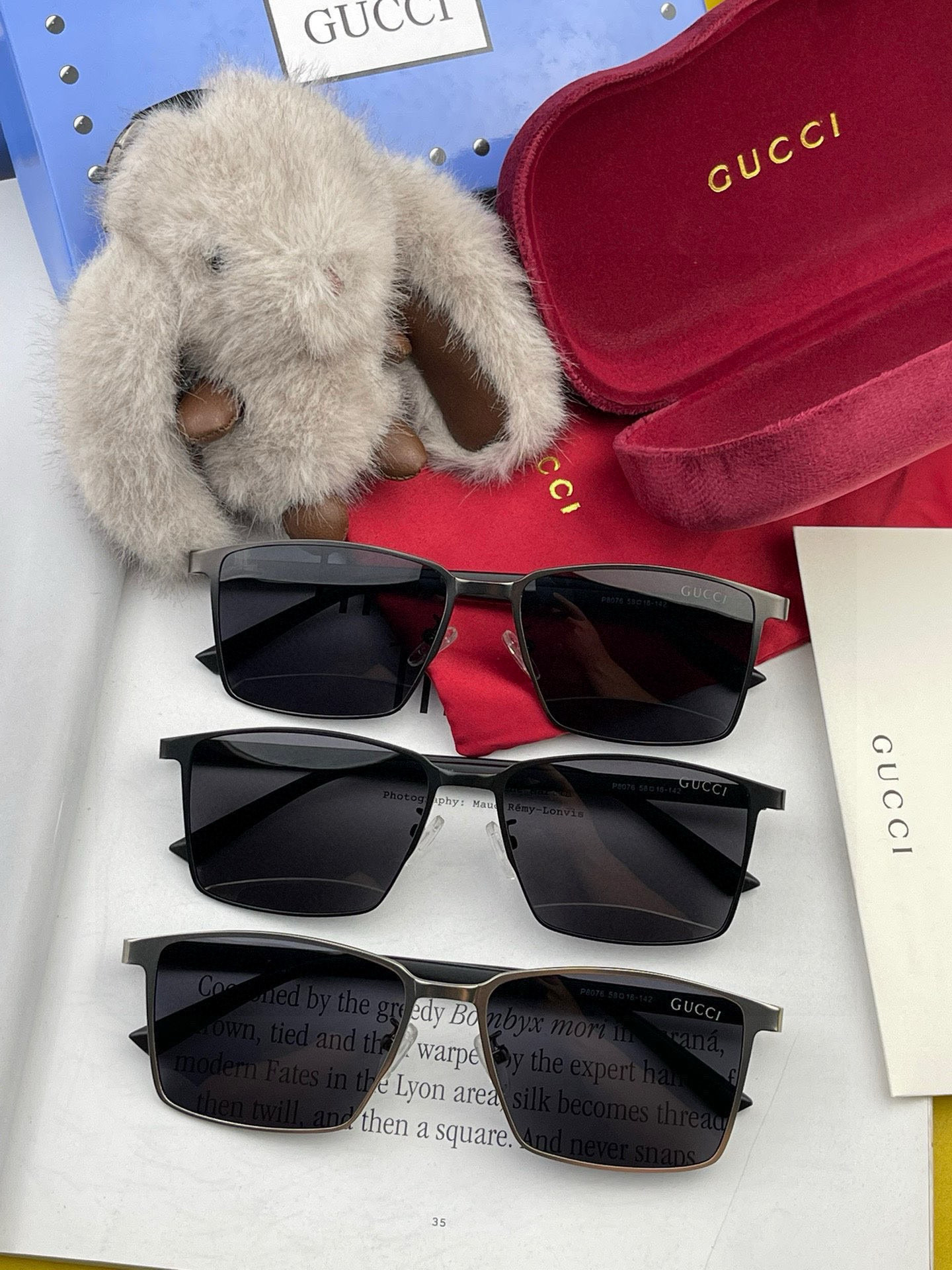   Gucci 。  高品质男女款墨镜   👍 进口宝丽来偏光镜片  。蛤蟆镜 开车钓鱼都可 。百搭显瘦