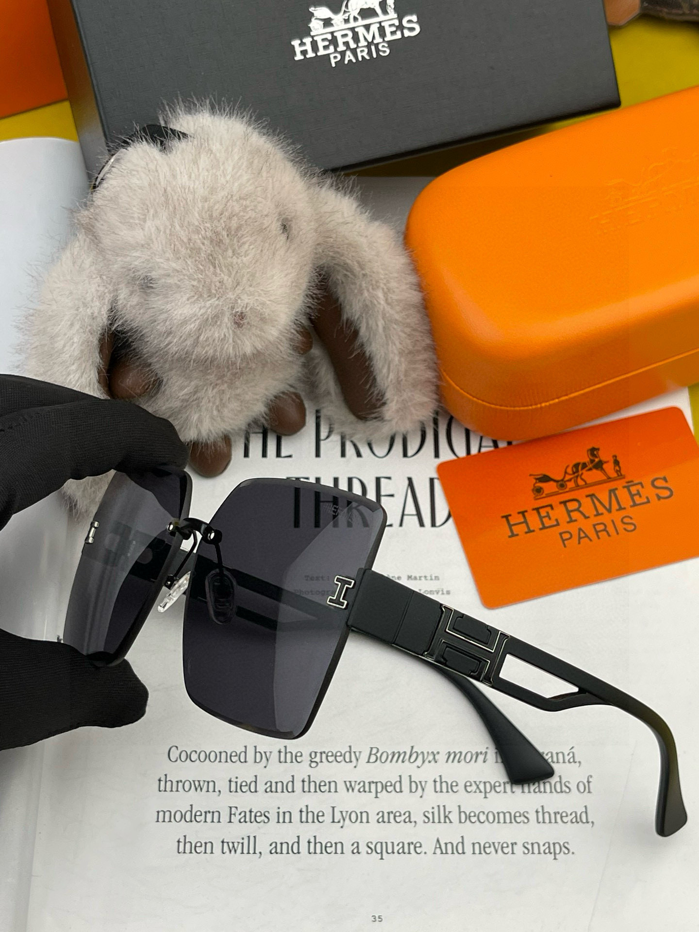  【TR偏光系列】爱马仕   经典的方框设计，不挑脸型，无论搭配大衣还是连衣裙都非常显气质尼龙偏光镜片预