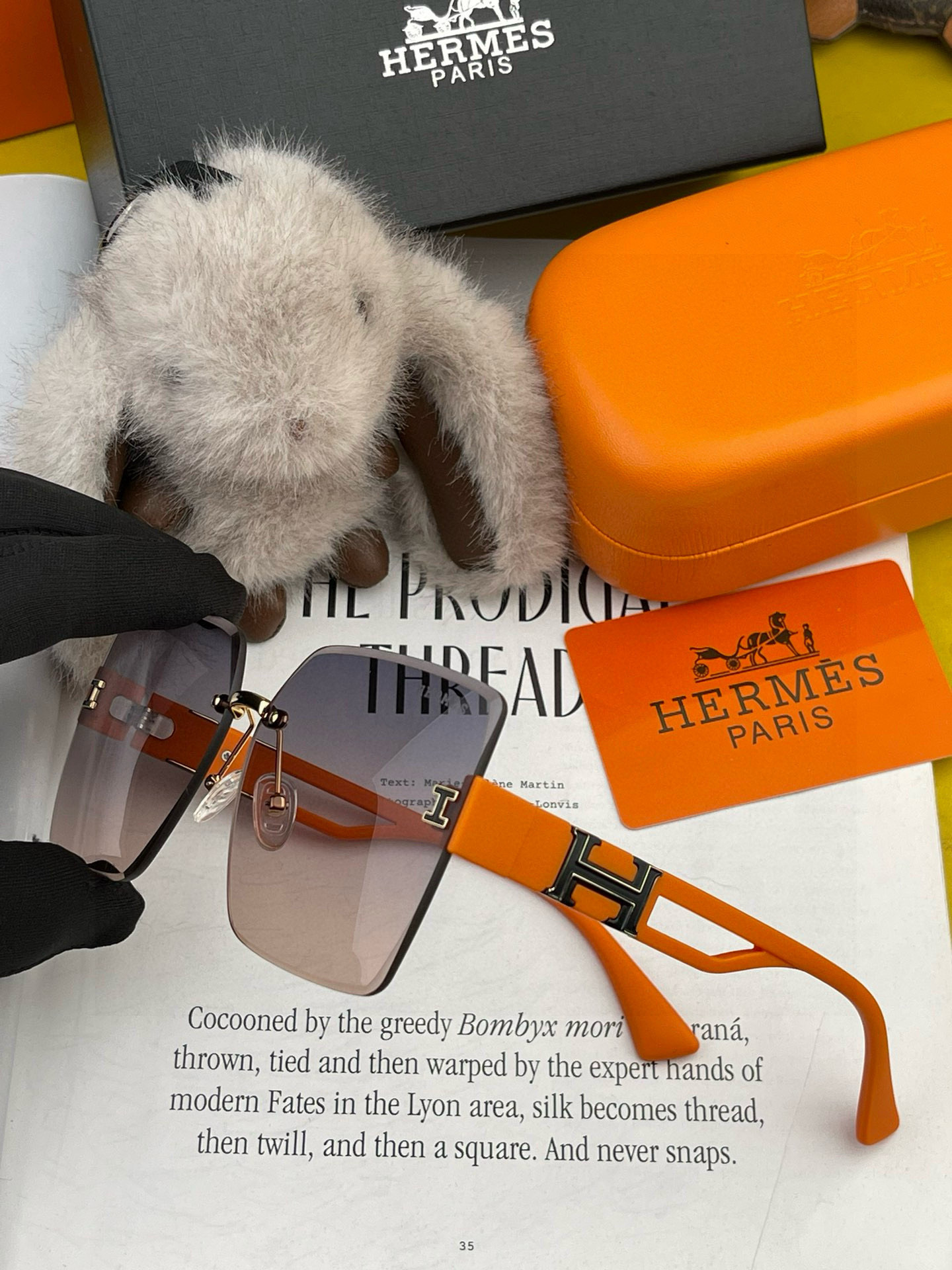  【TR偏光系列】爱马仕   经典的方框设计，不挑脸型，无论搭配大衣还是连衣裙都非常显气质尼龙偏光镜片预