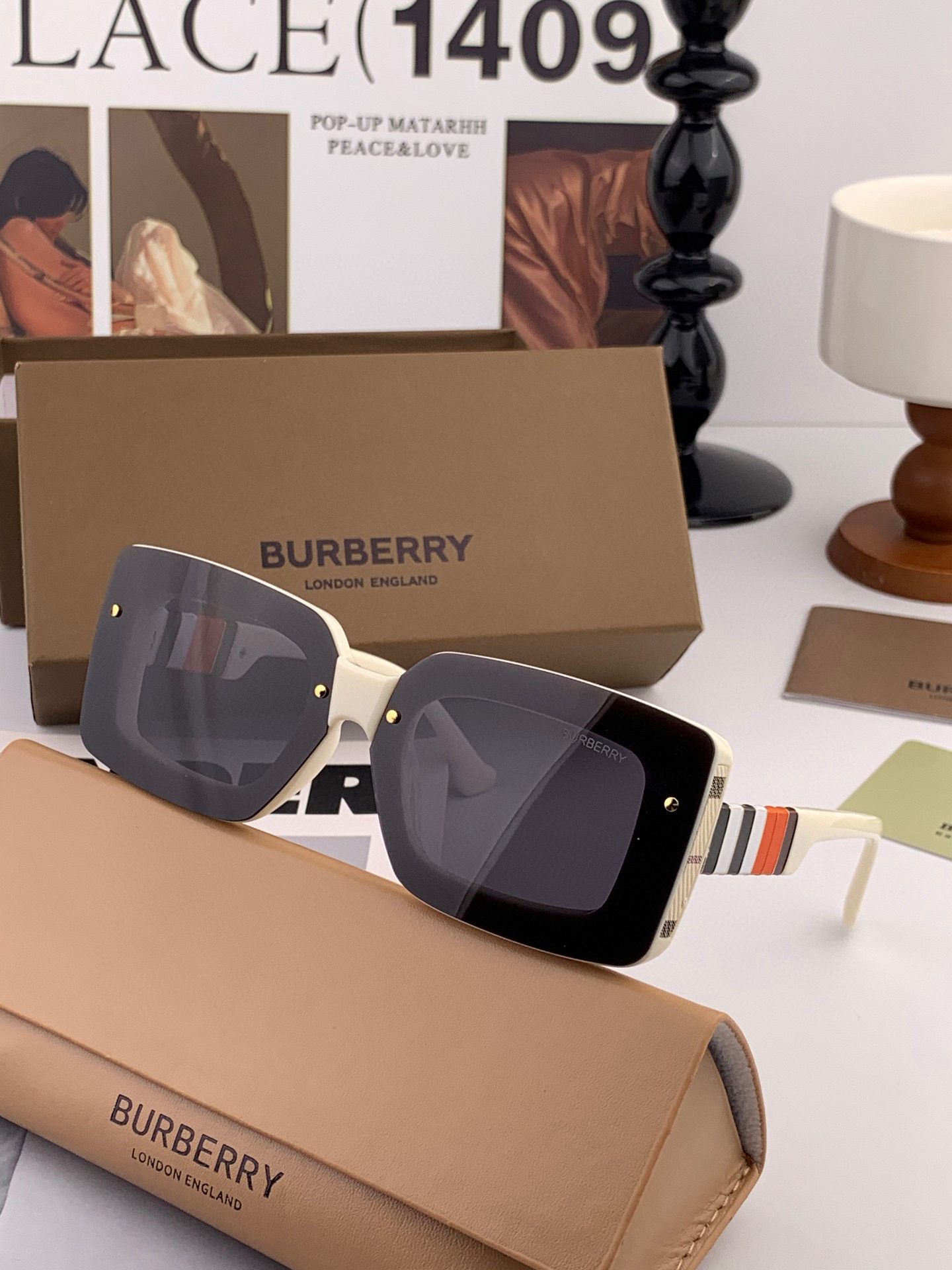  【偏光系列】lv大框太阳镜墨镜经典的方框设计，不挑脸型，无论搭配大衣还是连衣裙都非常显气质偏光镜片预防